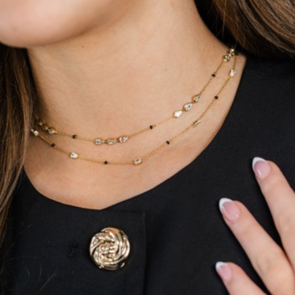 Emerald Cut Station Diamond Mangalsutra