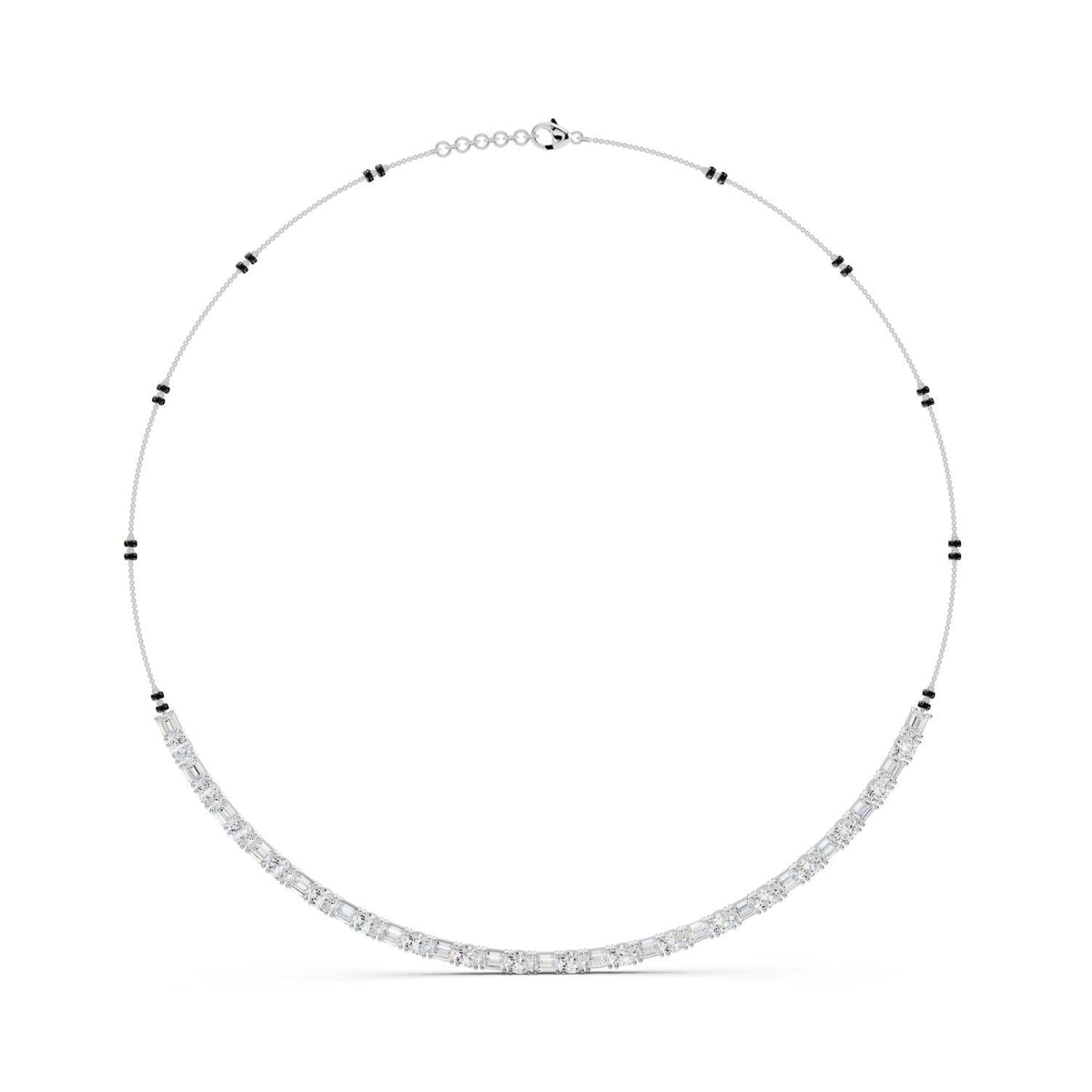 Emerald Cut Tennis Mangalsutra