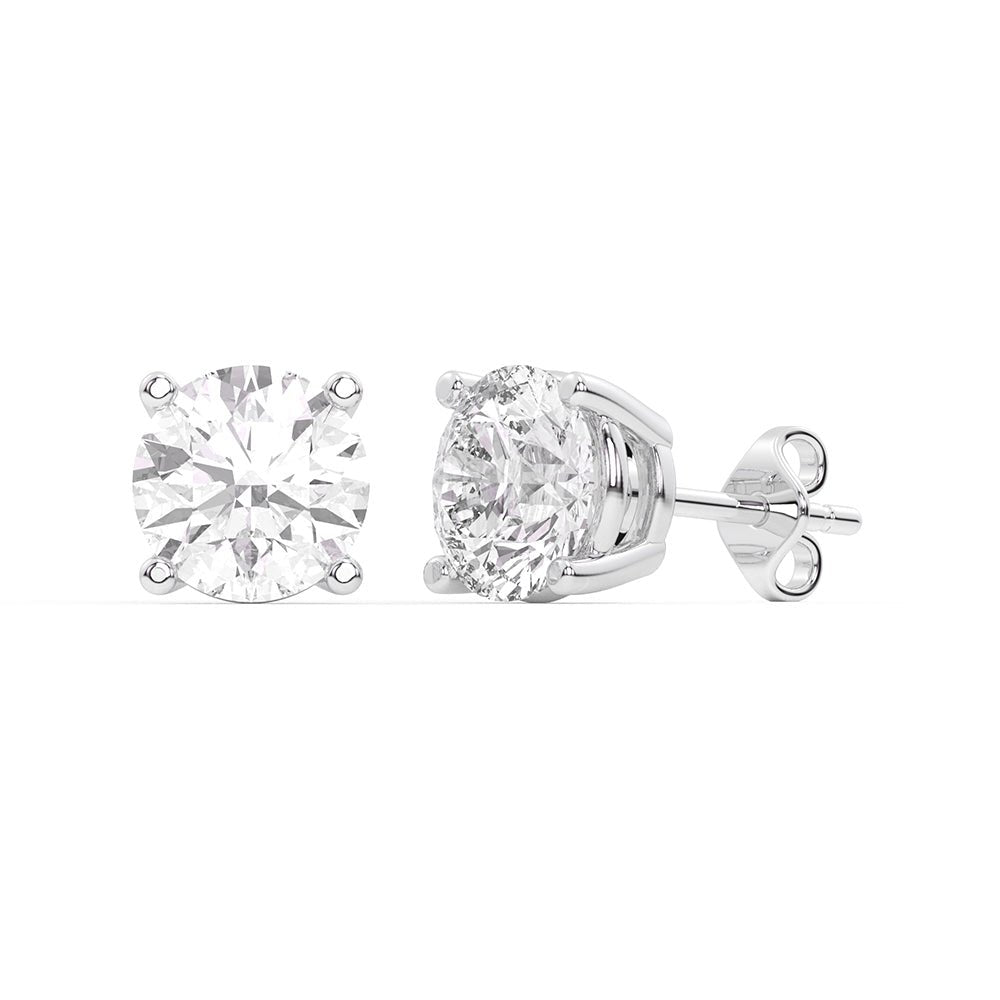 Essential Lab - Grown Diamond Basket Stud Earrings in 14K Gold