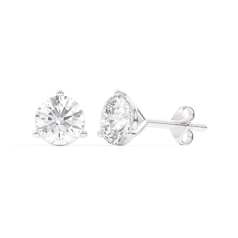 Essential Lab - Grown Diamond Martini Stud Earrings in 14K Gold