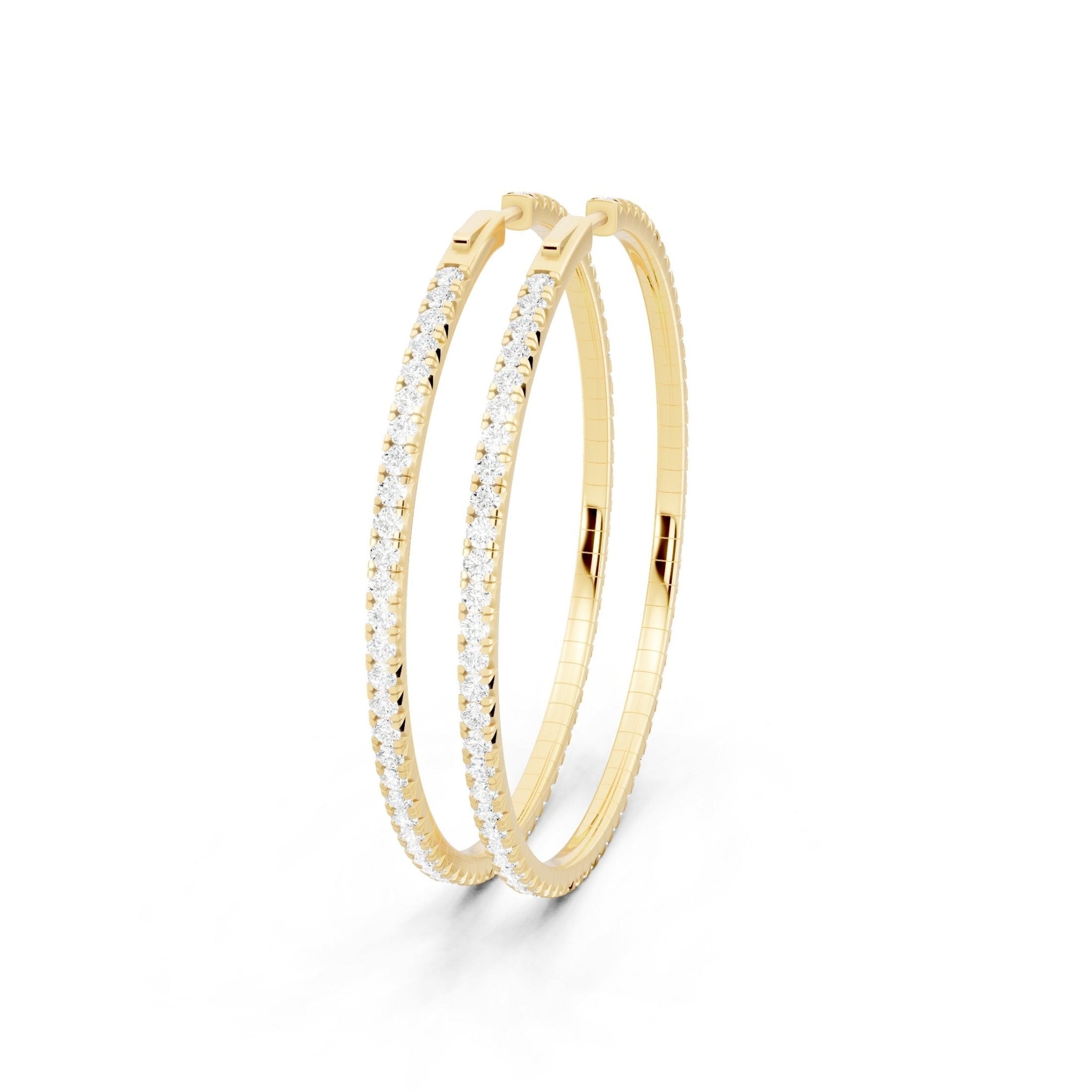 Eternal Diamond Hoop Earrings