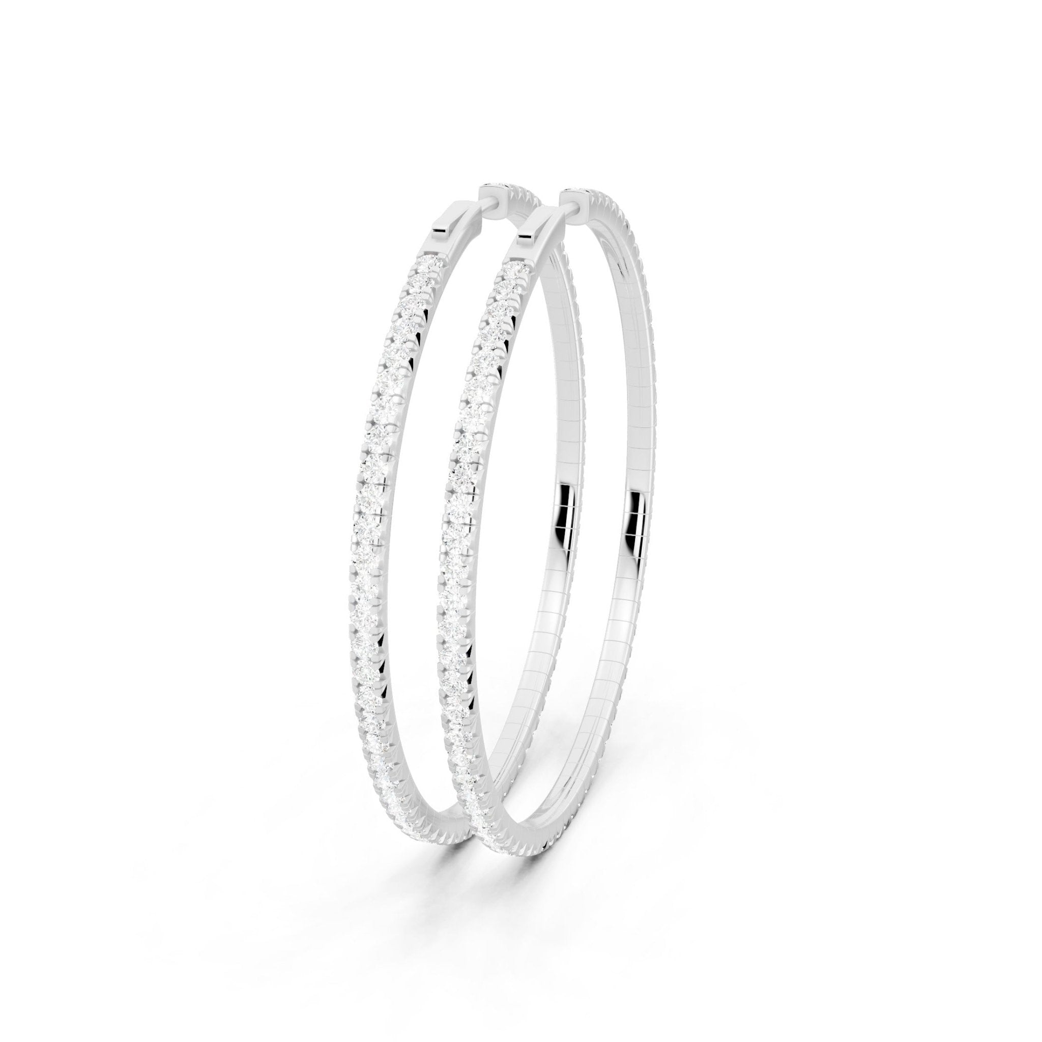 Eternal Diamond Hoop Earrings