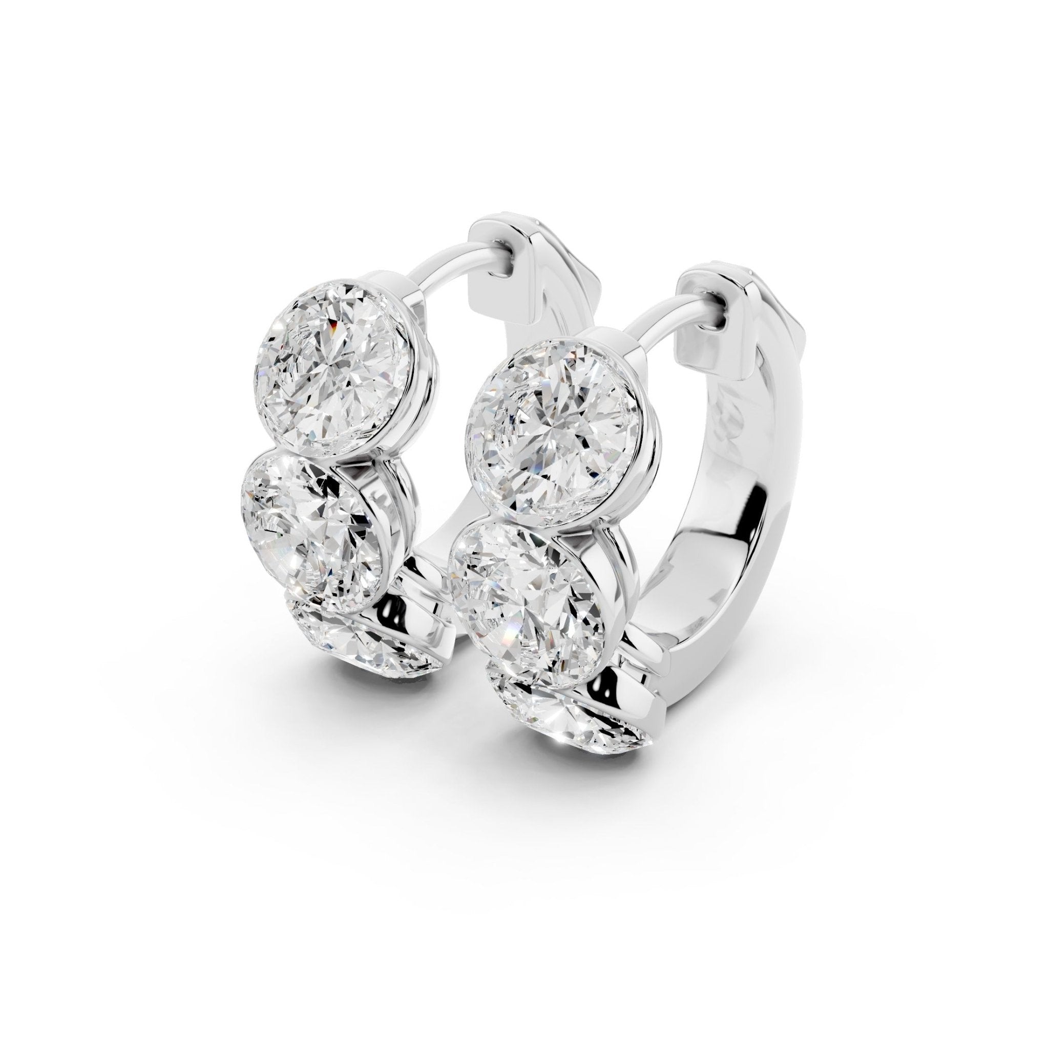 Ever After Diamond Huggie Earrings