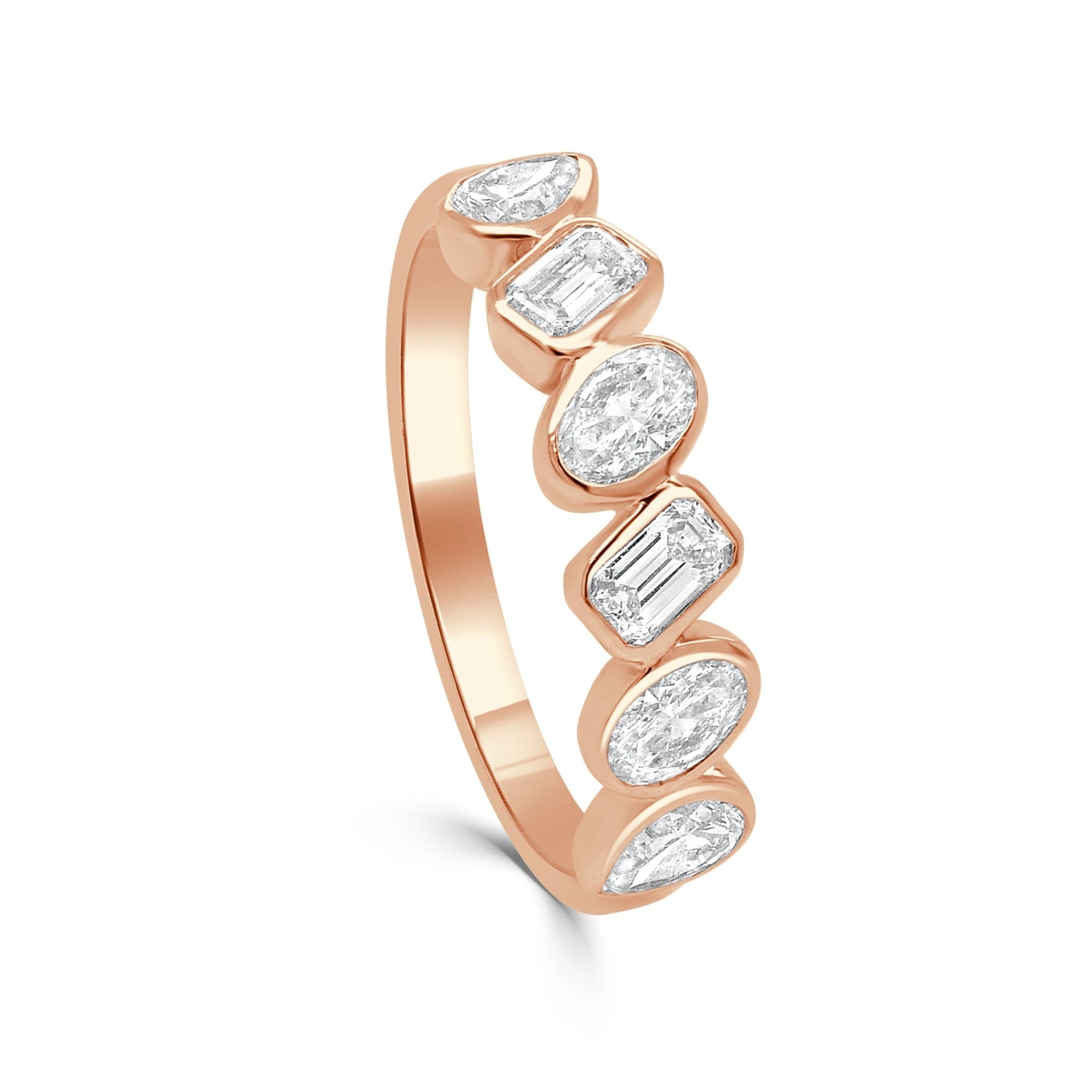 Gold Mixed Fancy Shape Diamond Ring
