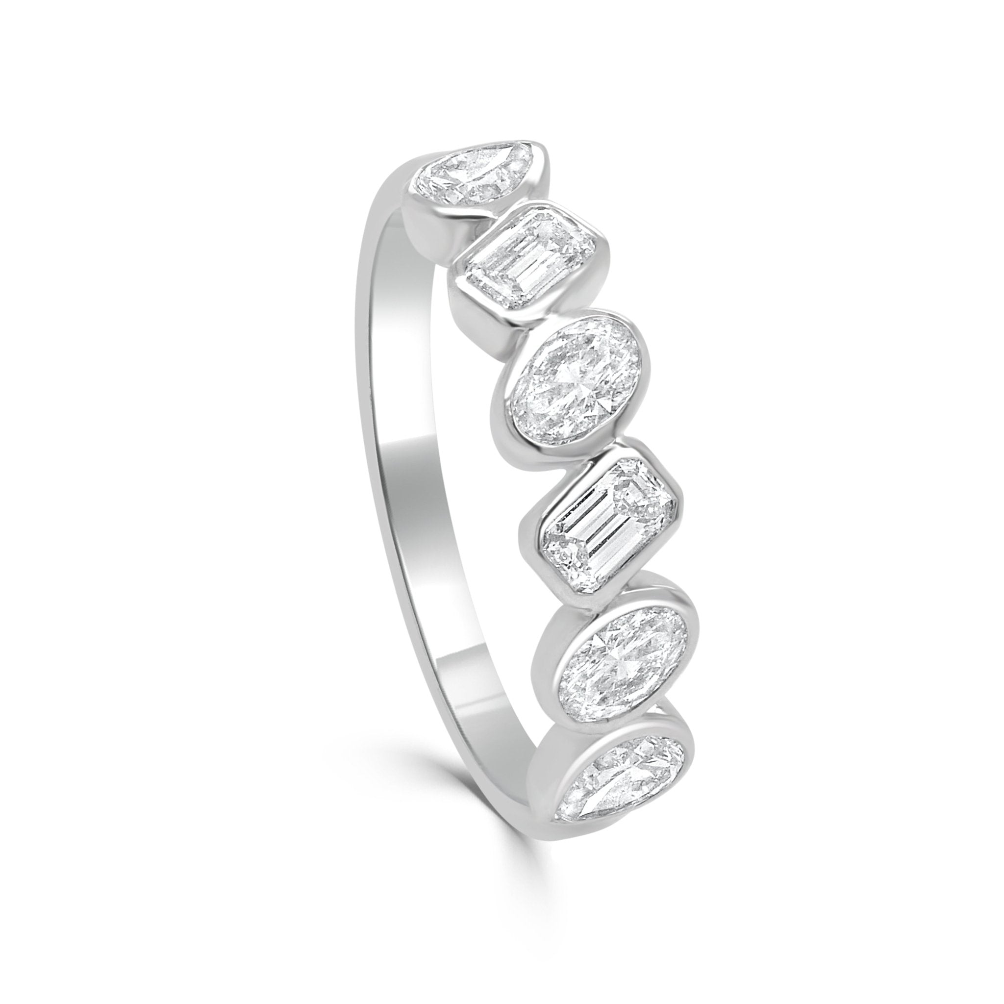 Gold Mixed Fancy Shape Diamond Ring