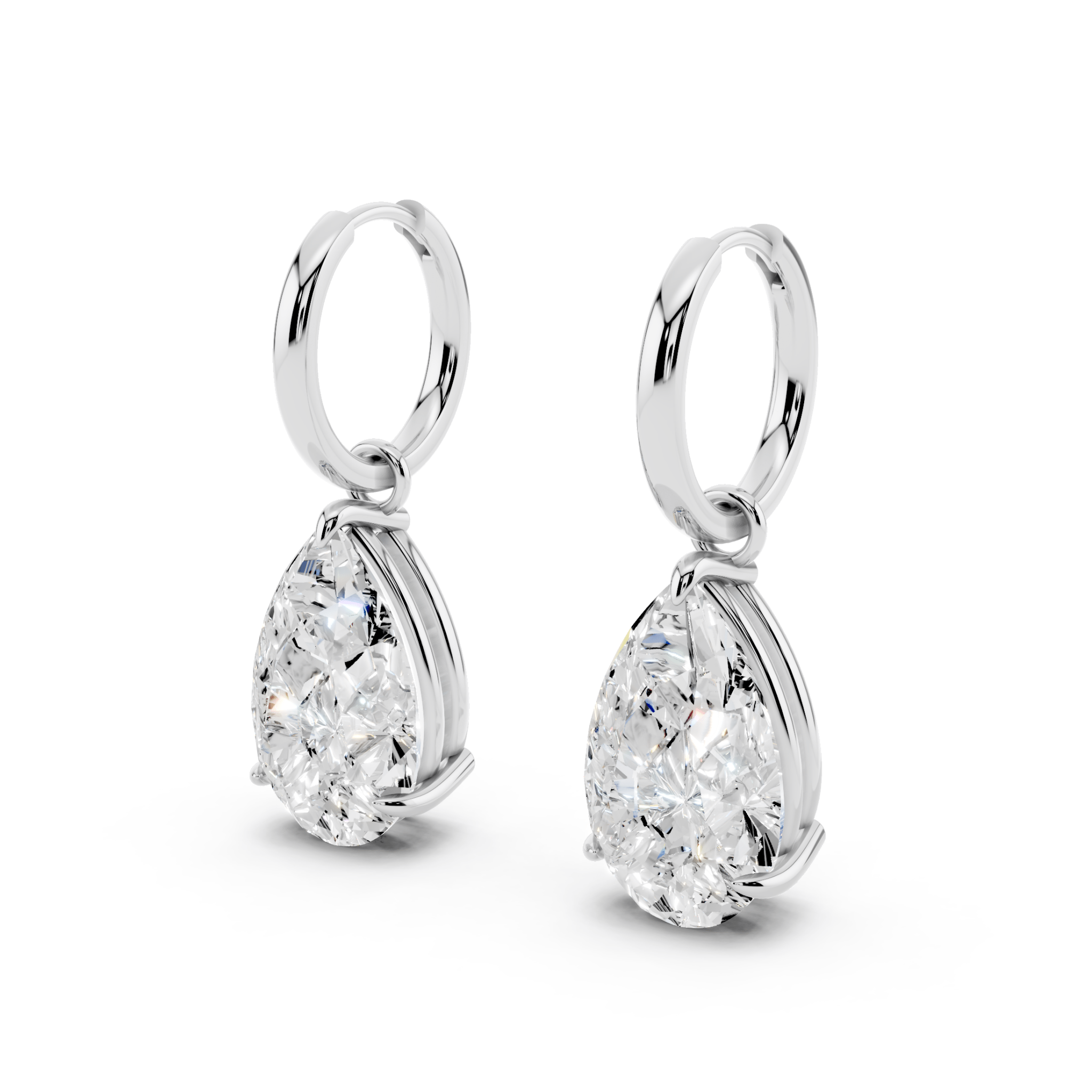 Golden Glam Tear Drop Earrings