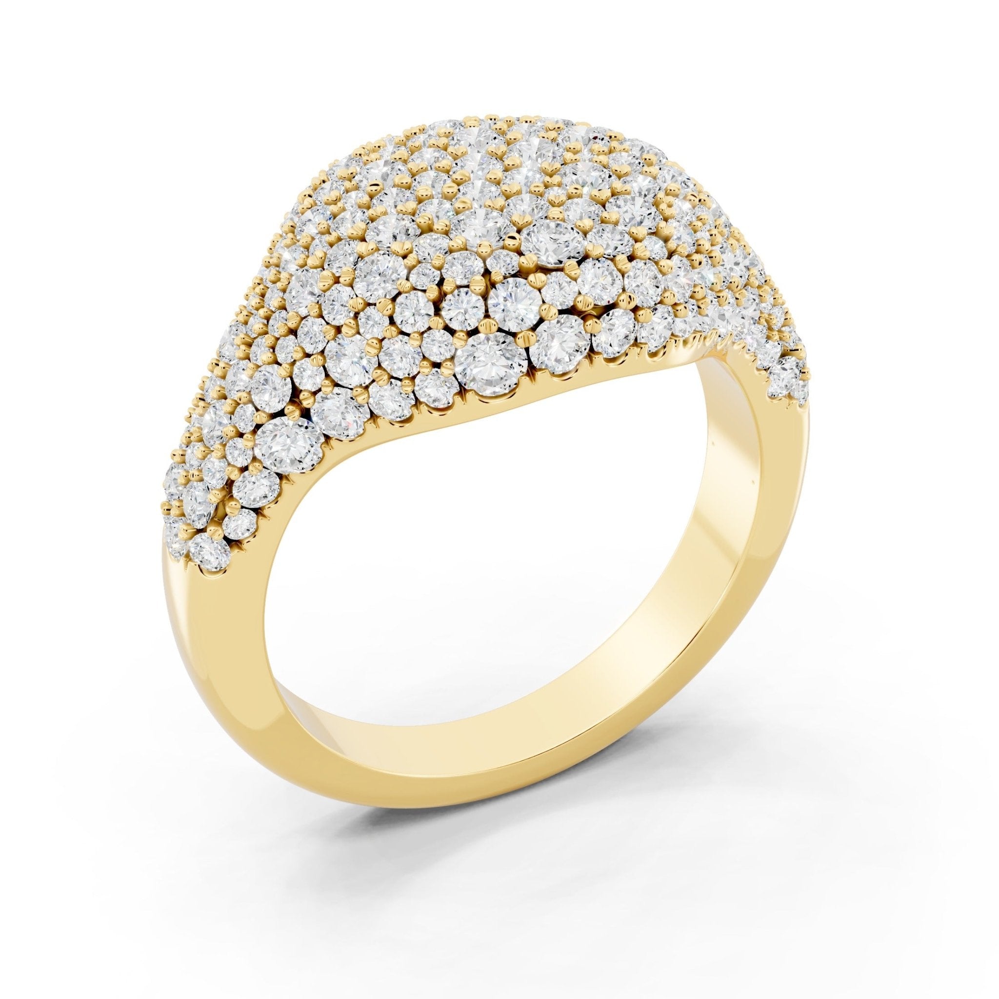 Golden Pave Ring