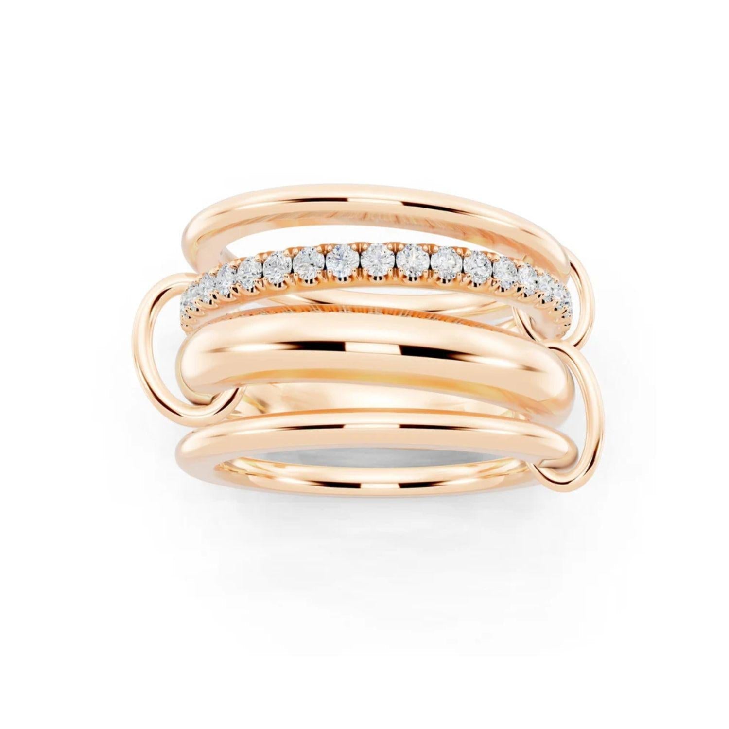 Golden Stacks Ring