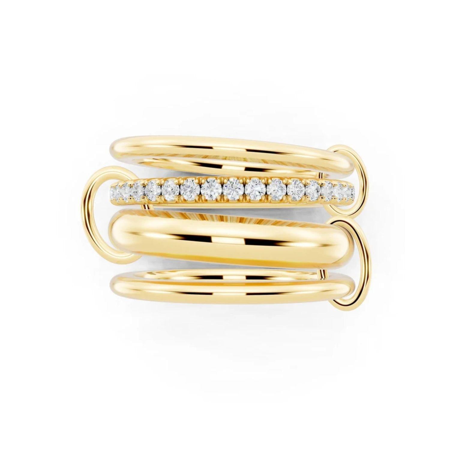 Golden Stacks Ring