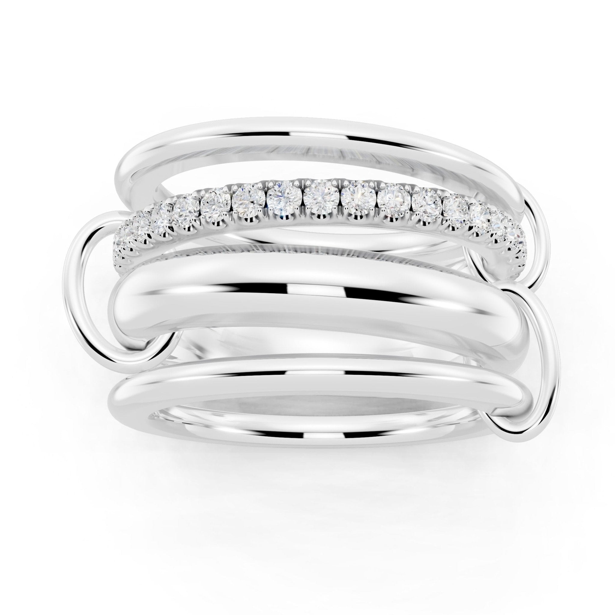 Golden Stacks Ring