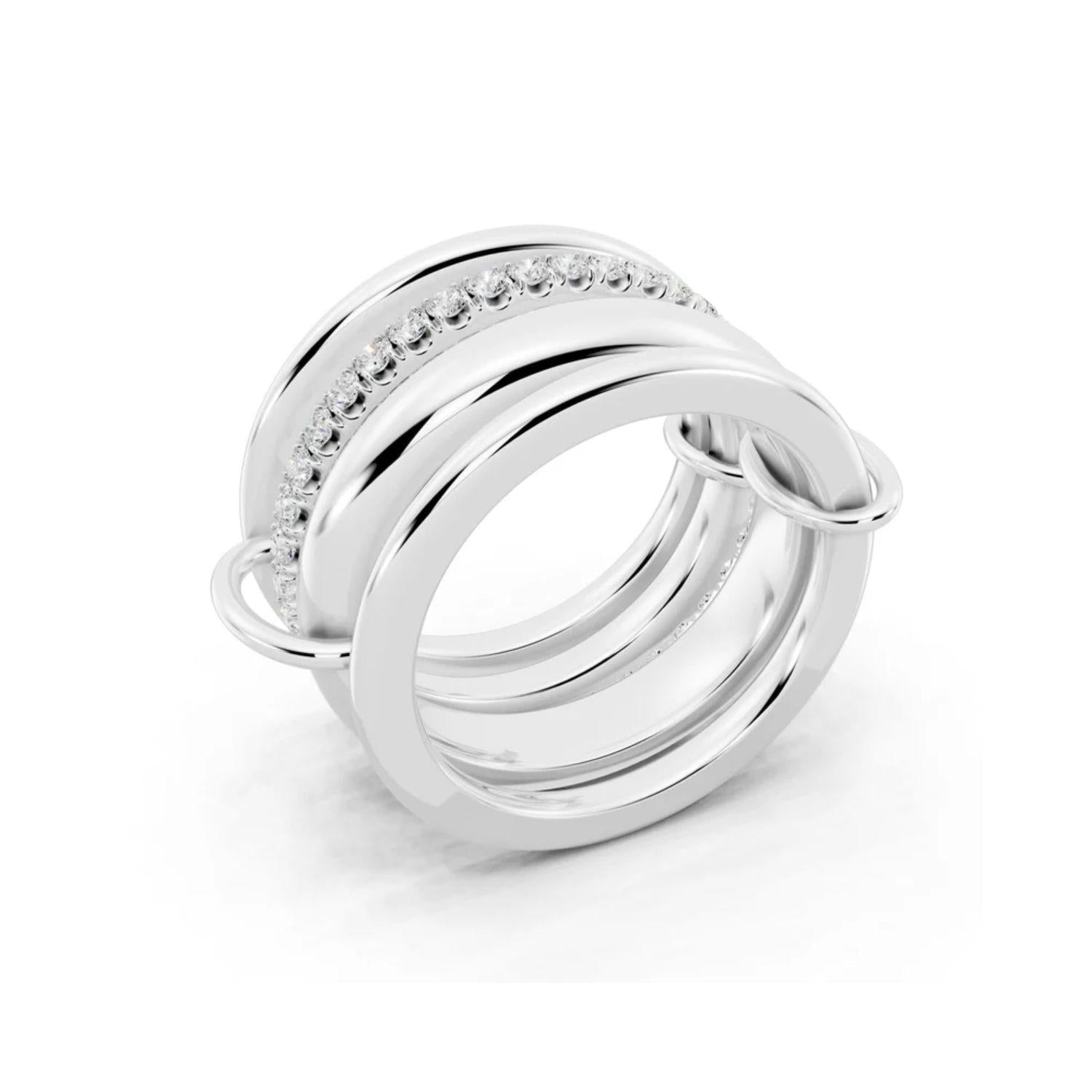 Golden Stacks Ring