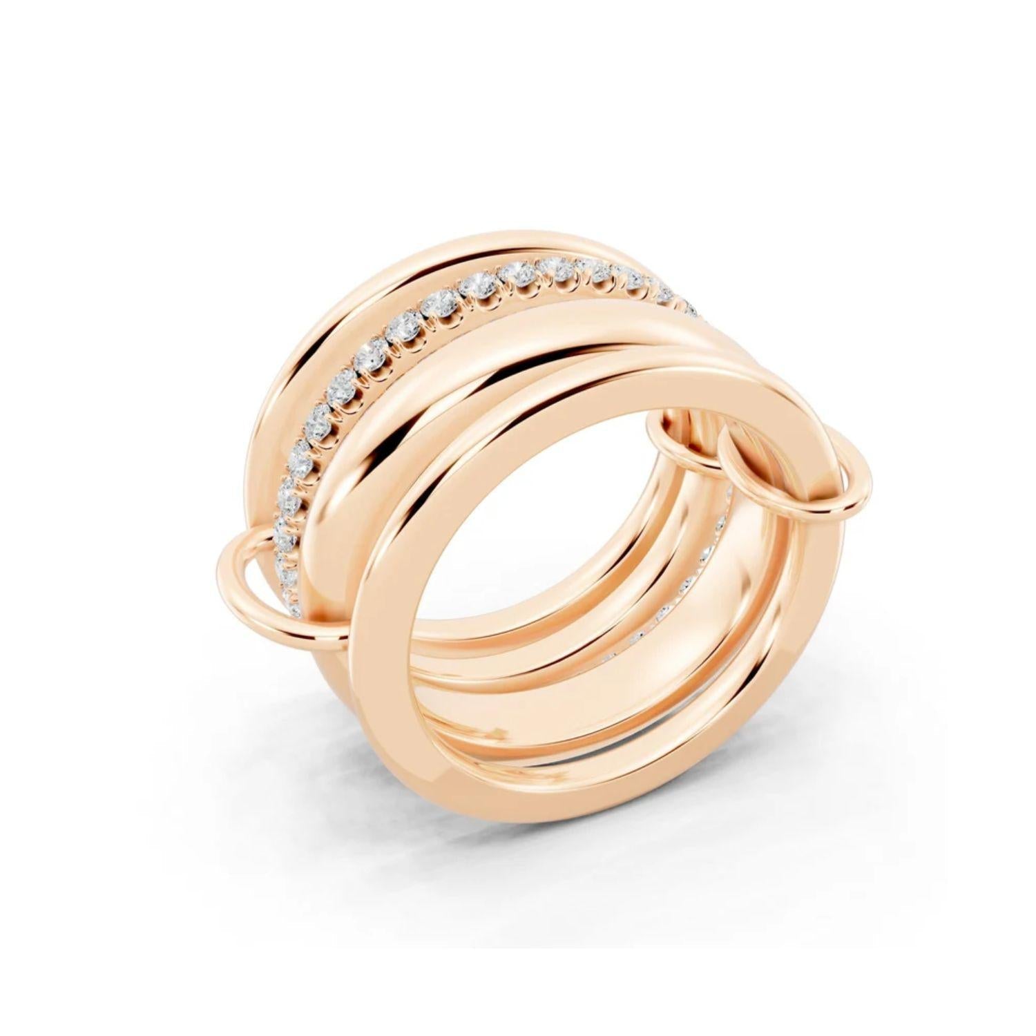 Golden Stacks Ring