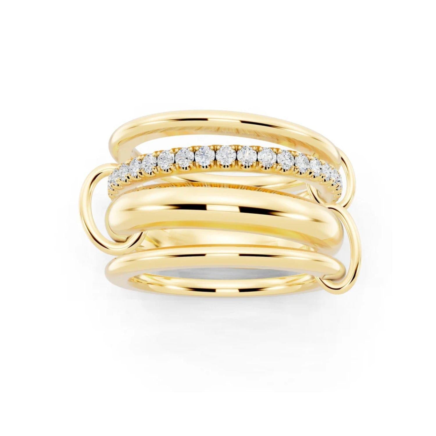 Golden Stacks Ring