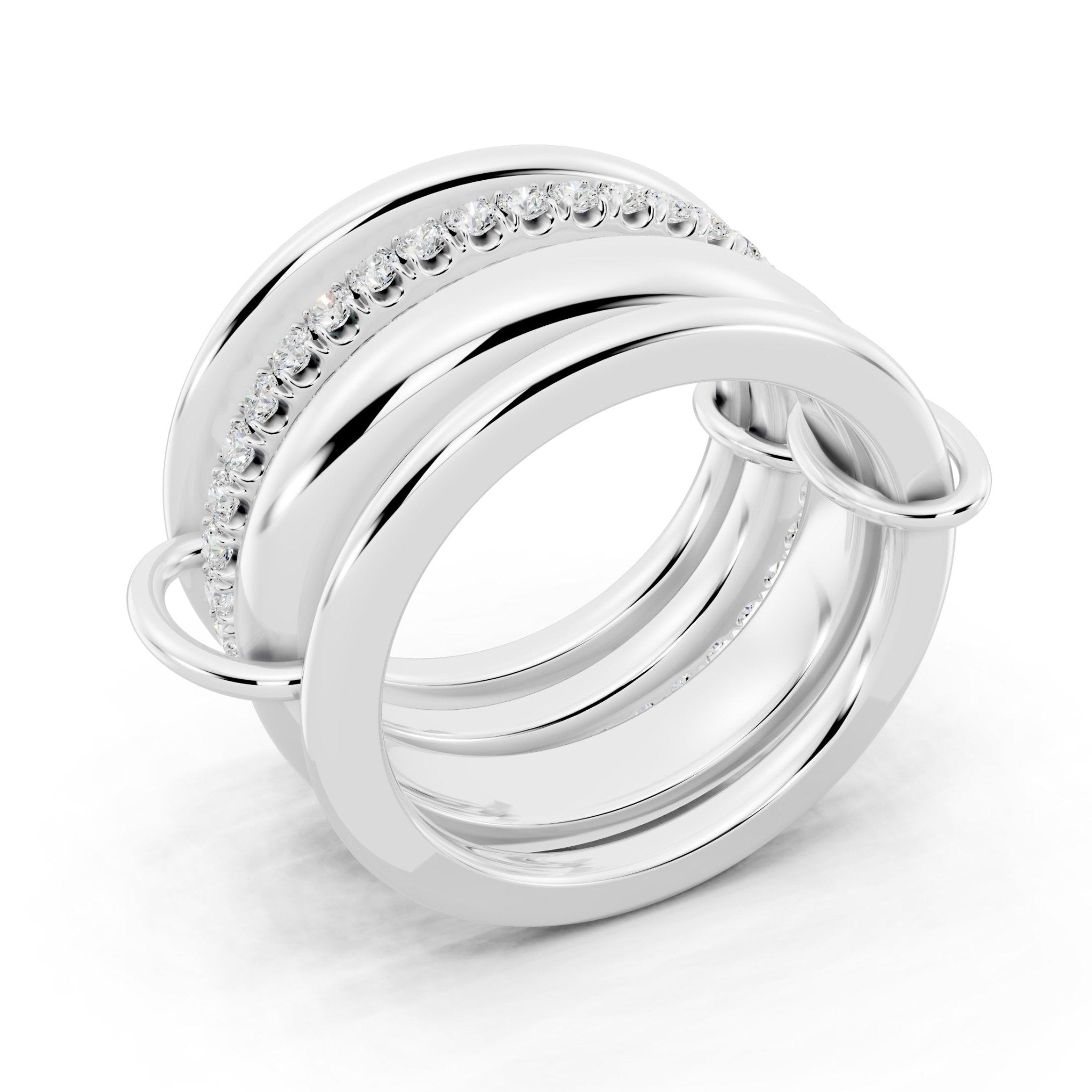 Golden Stacks Ring