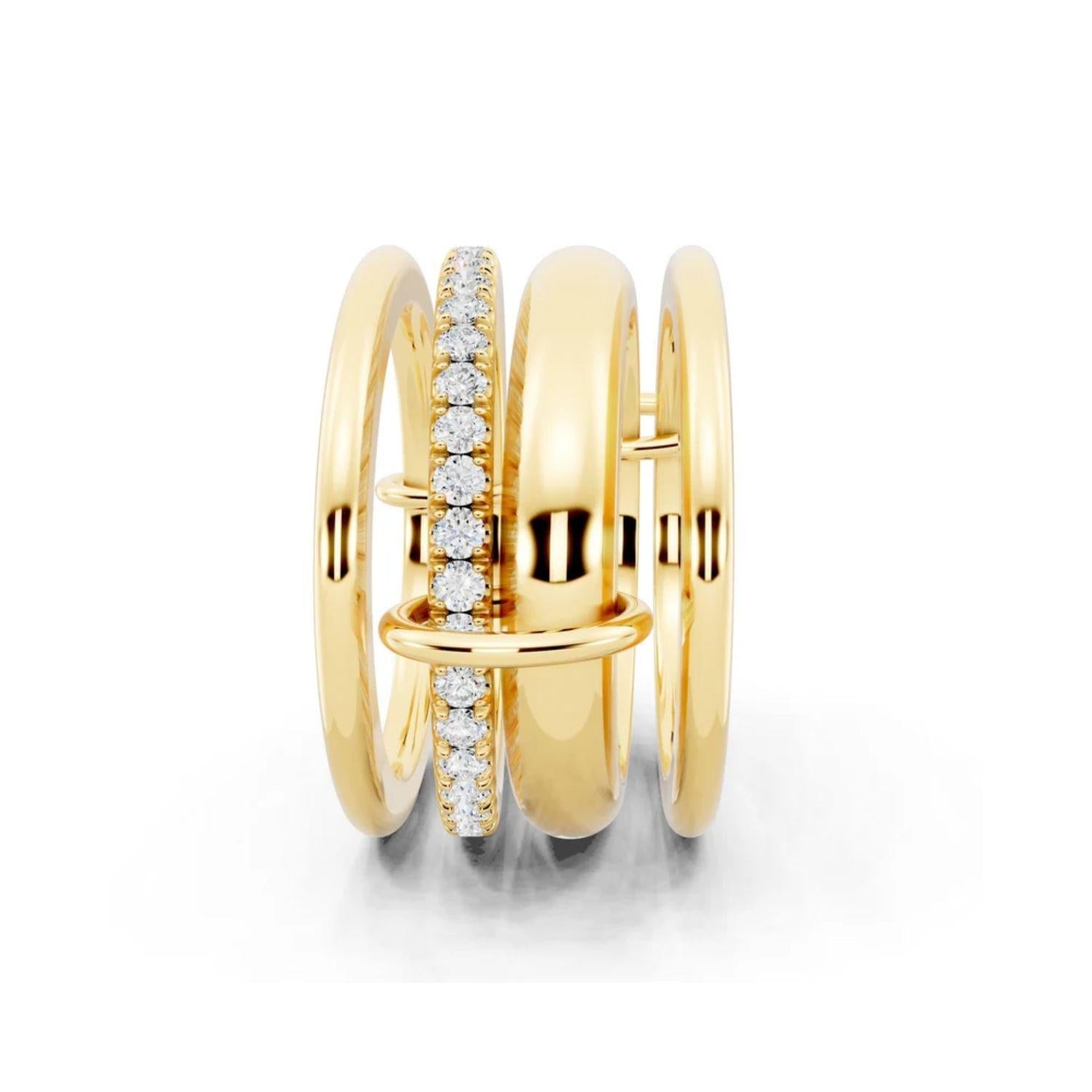 Golden Stacks Ring