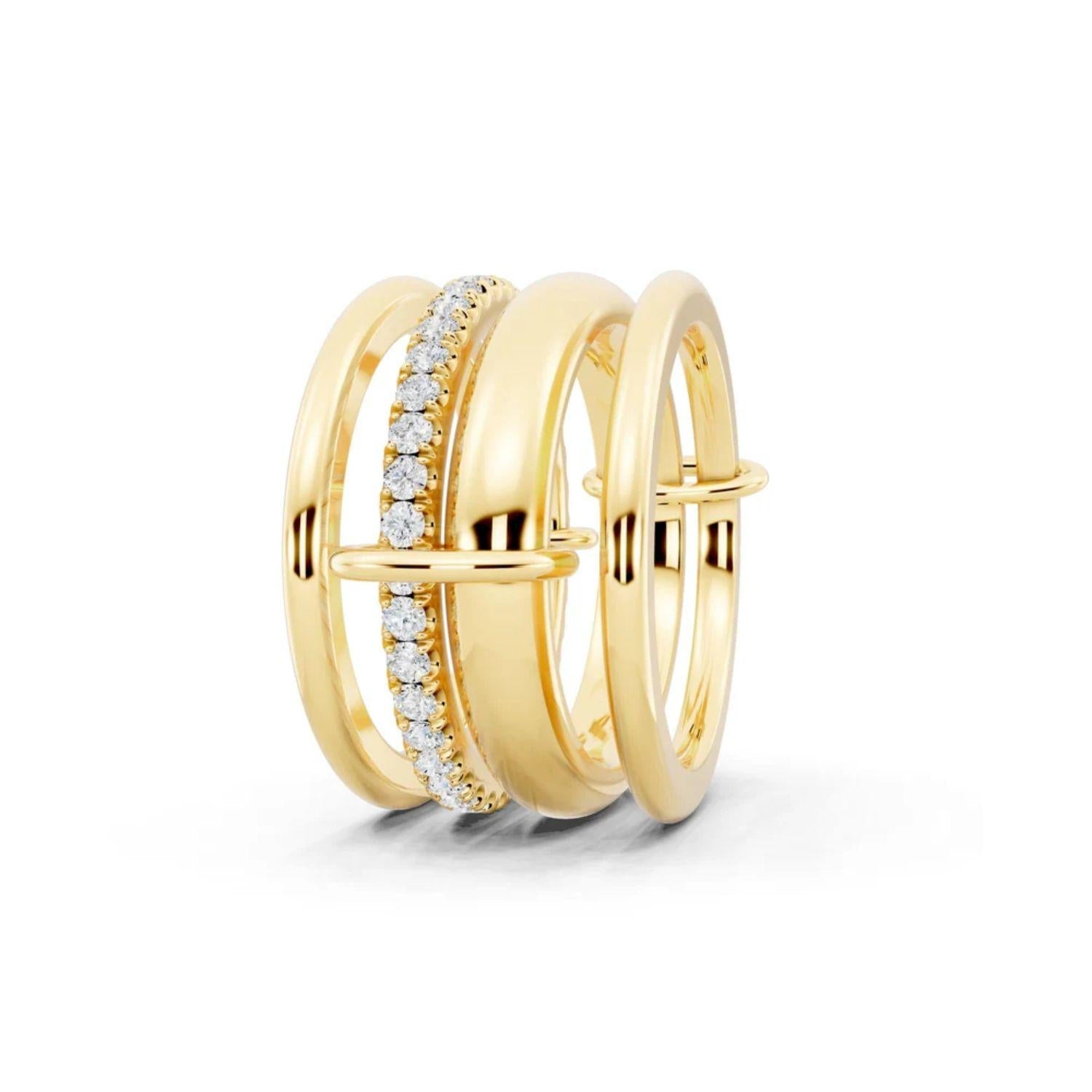Golden Stacks Ring
