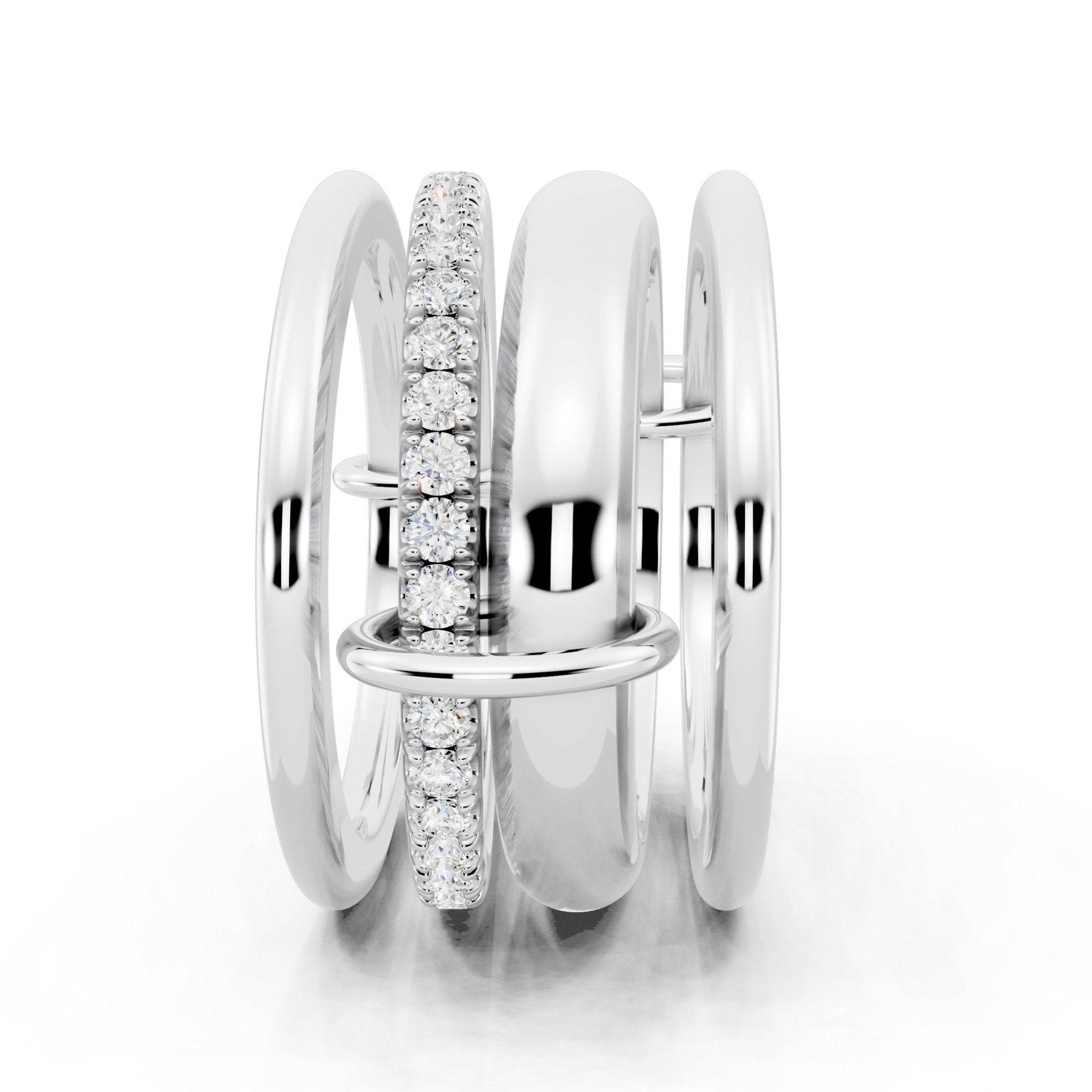 Golden Stacks Ring