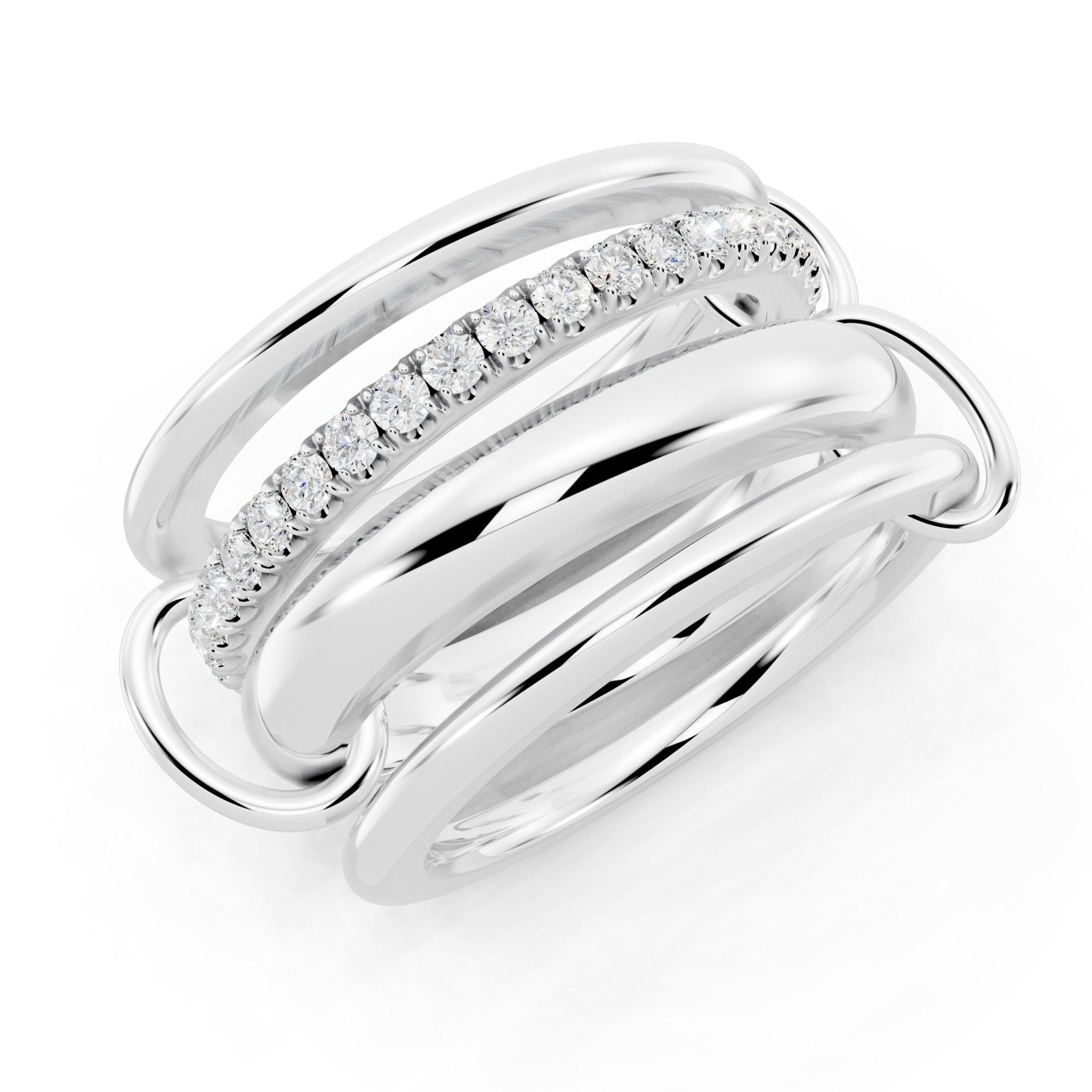 Golden Stacks Ring