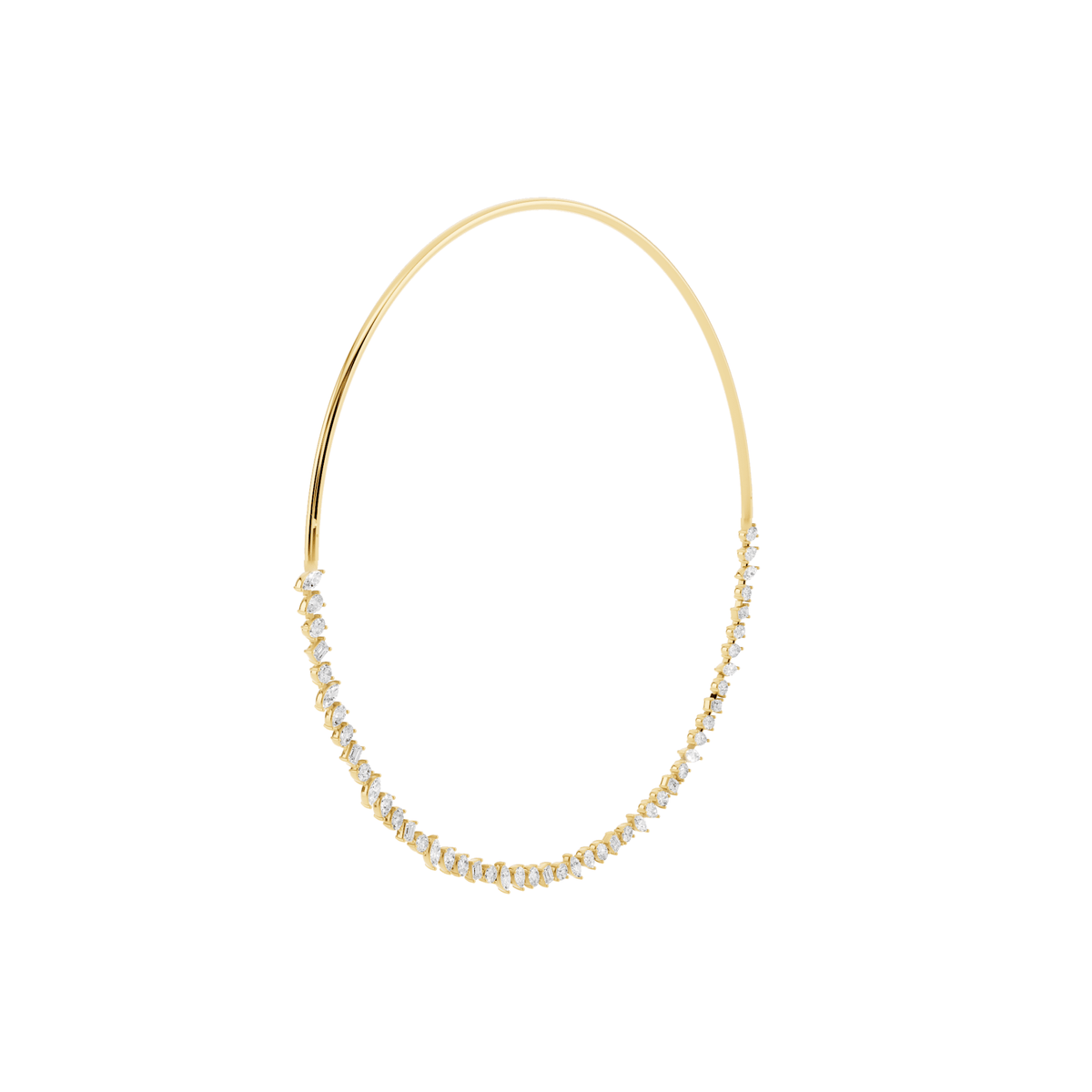 Mixed-Shape Lab-Grown Diamond Collar Necklace