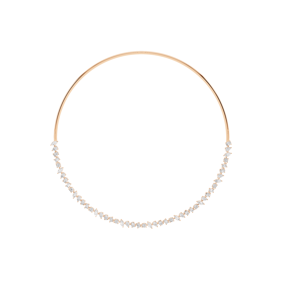 Mixed-Shape Lab-Grown Diamond Collar Necklace