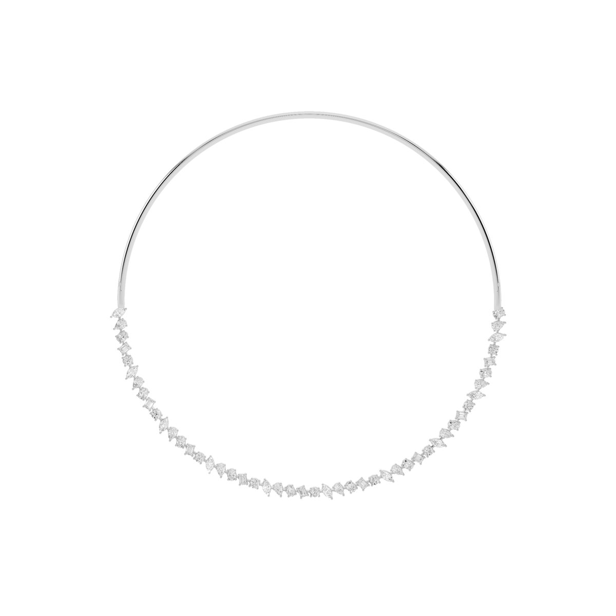 Mixed-Shape Lab-Grown Diamond Collar Necklace