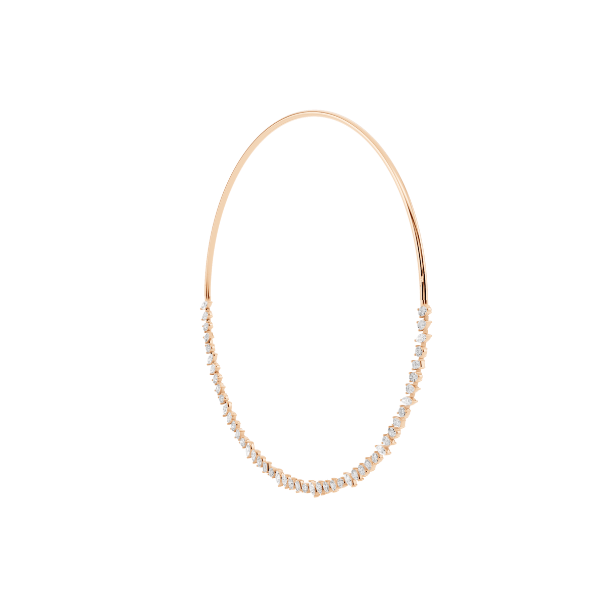 Mixed-Shape Lab-Grown Diamond Collar Necklace