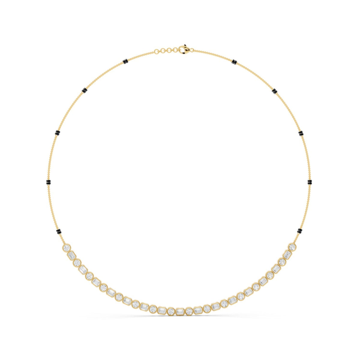 Half Riviera Diamond Mangalsutra