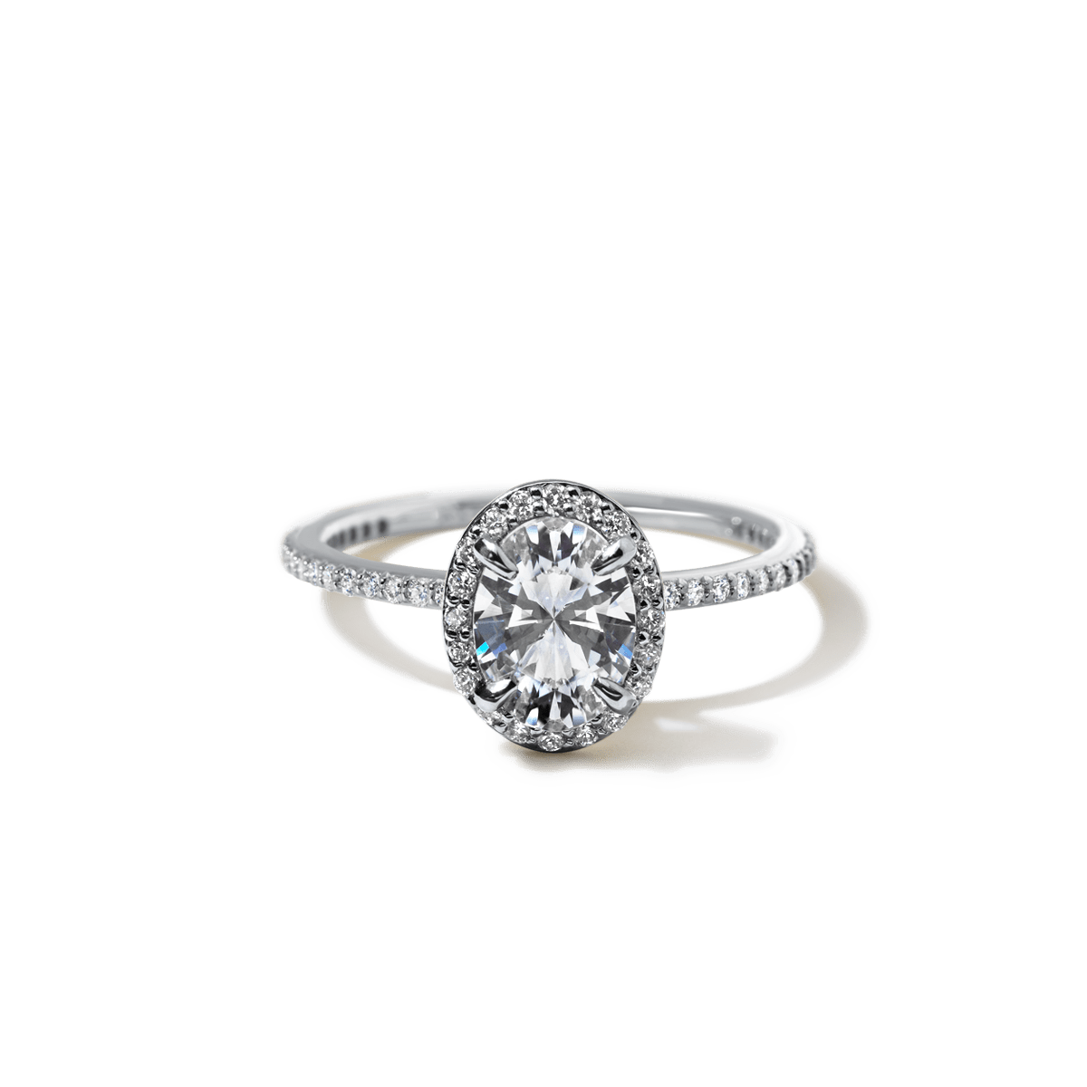 Halo Pave Engagement Ring