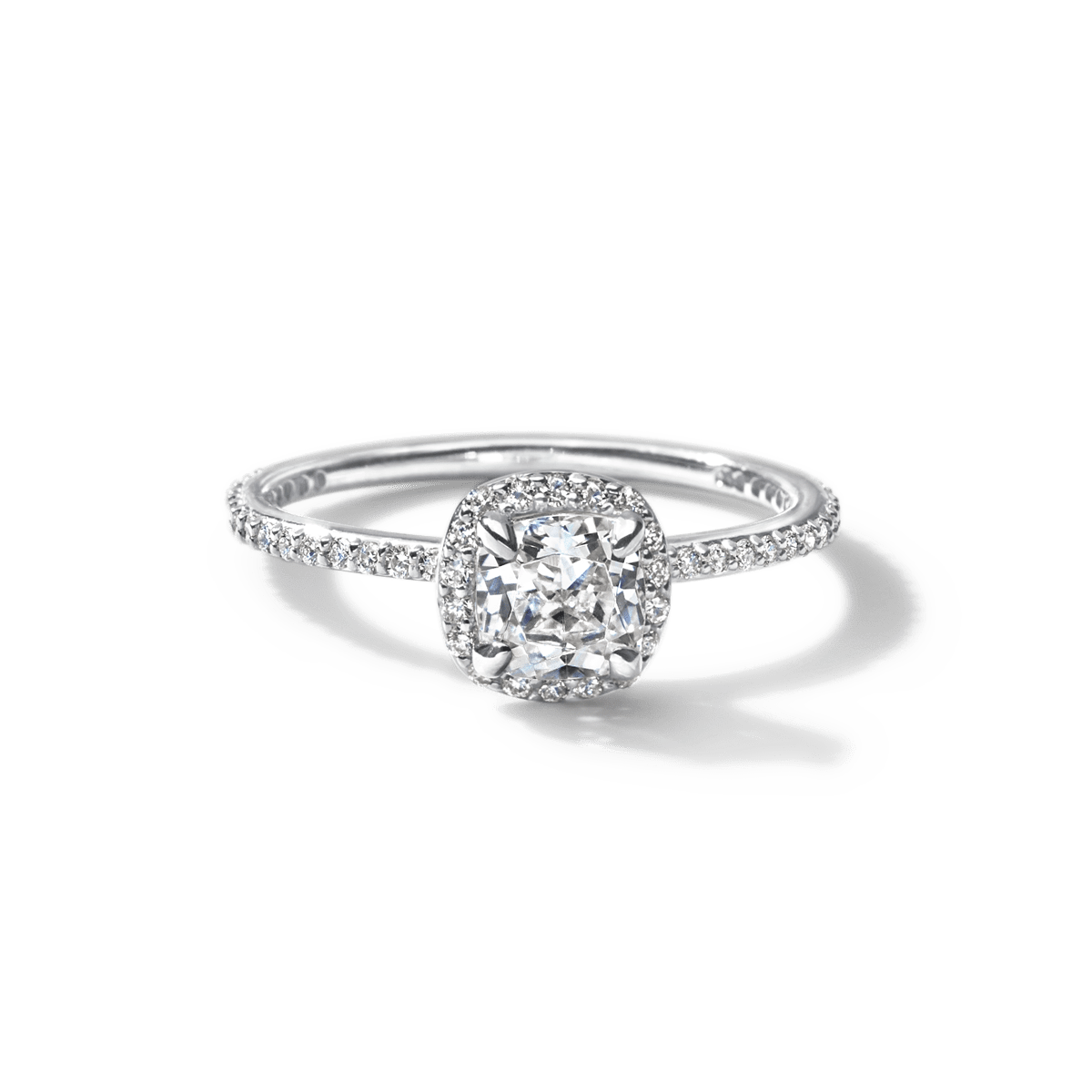 Halo Pave Engagement Ring