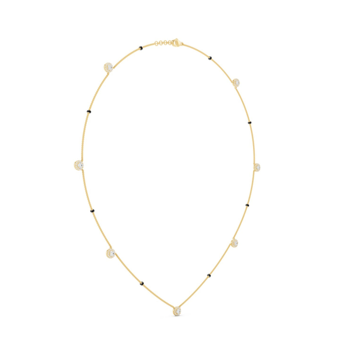 Halo Station Diamond Mangalsutra
