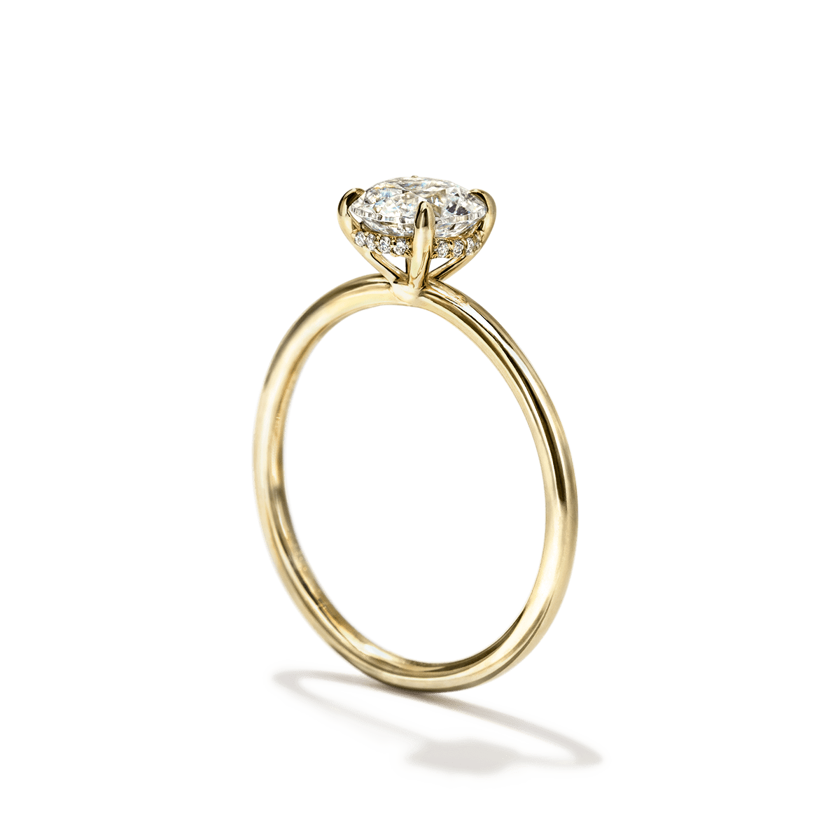 Hidden Halo Engagement Ring