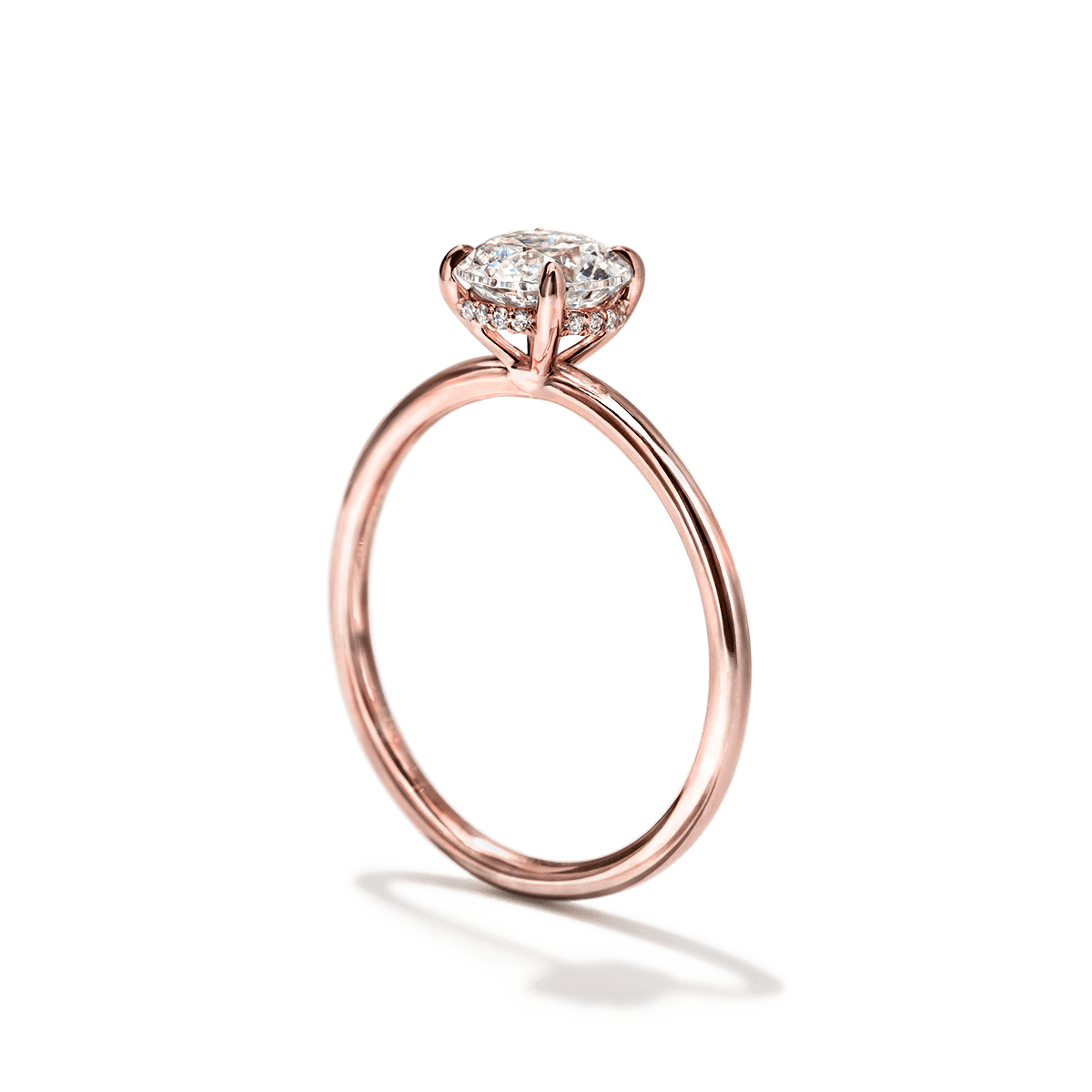 Hidden Halo Engagement Ring