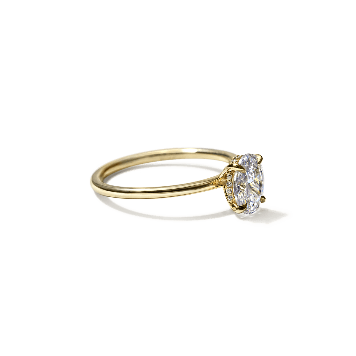 Hidden Halo Engagement Ring