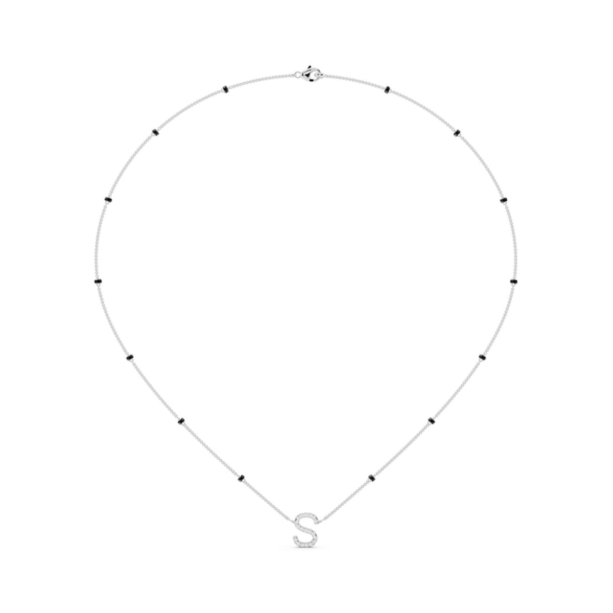 Initial Diamond Mangalsutra