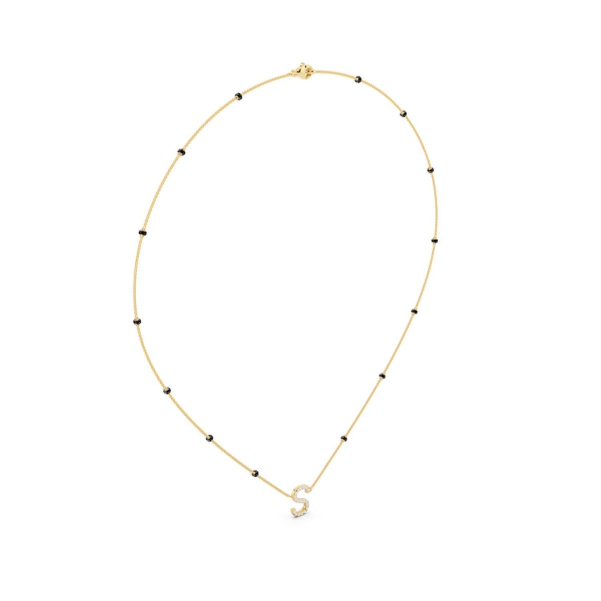 Initial Diamond Mangalsutra