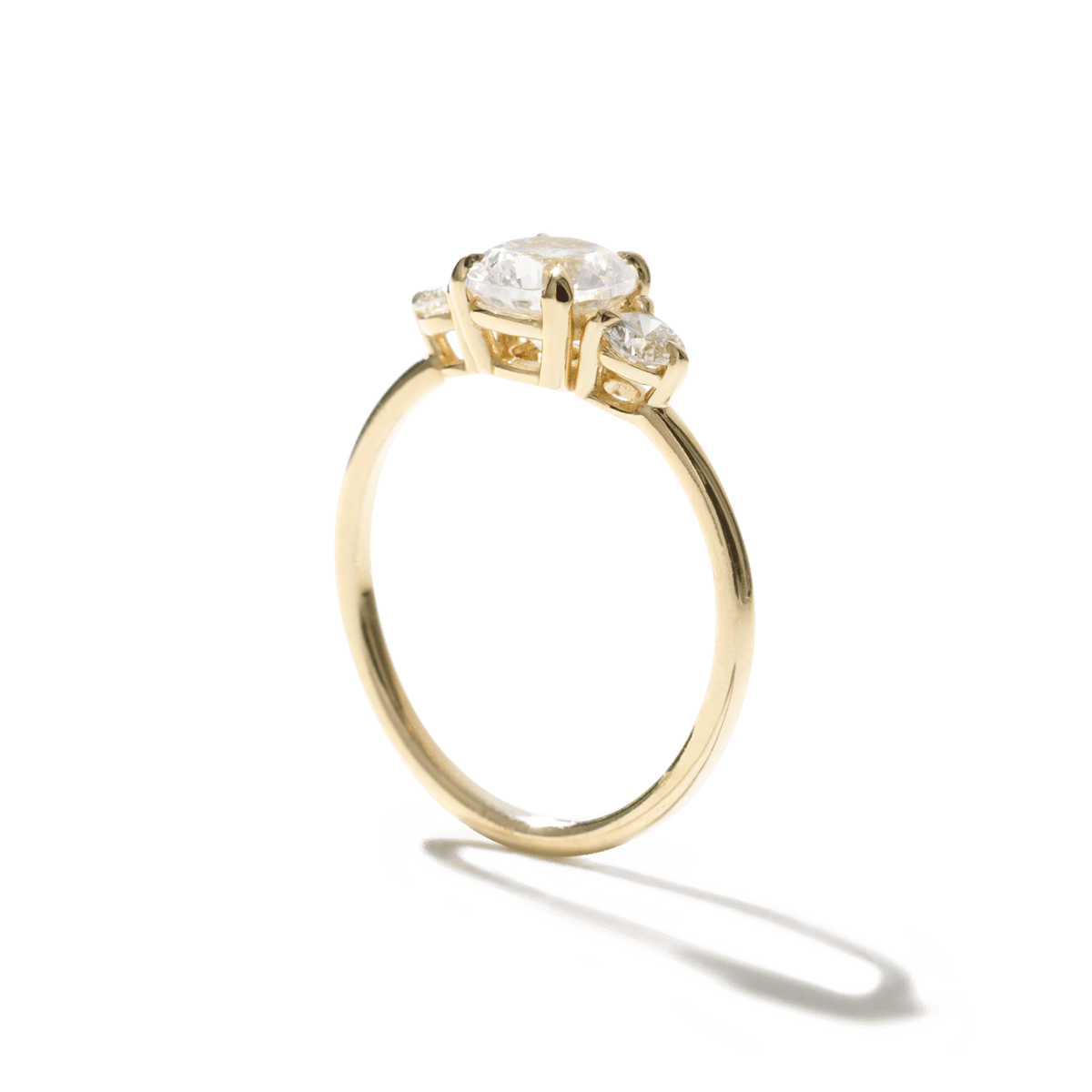 Lab - Grown 3 - Stone Diamond Engagement Ring
