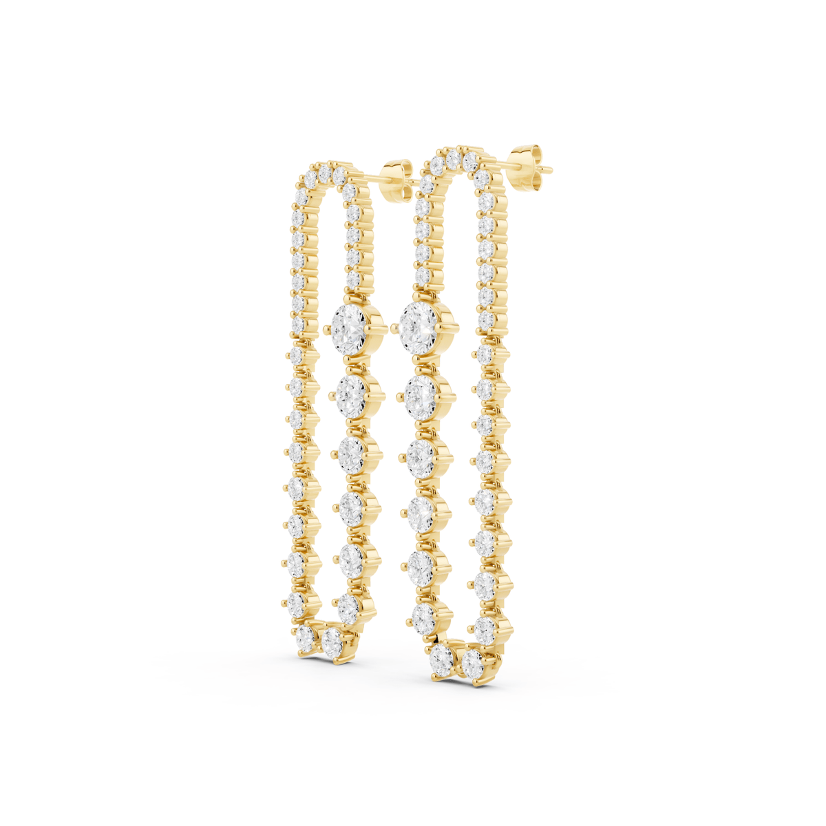 Statement Lab-Grown Diamond Drop Earrings