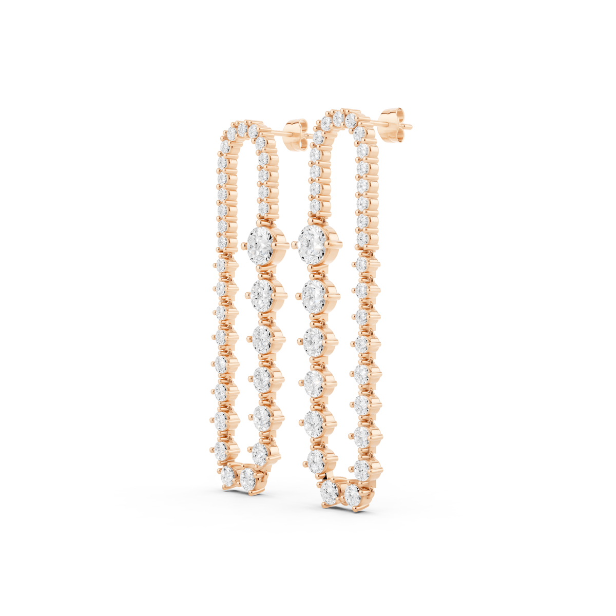 Statement Lab-Grown Diamond Drop Earrings