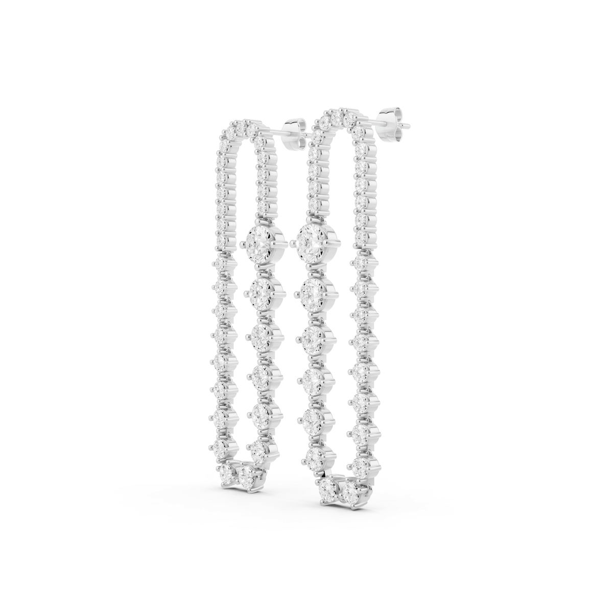 Statement Lab-Grown Diamond Drop Earrings
