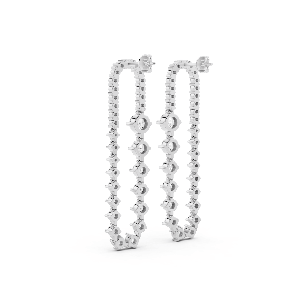 Statement Lab-Grown Diamond Drop Earrings