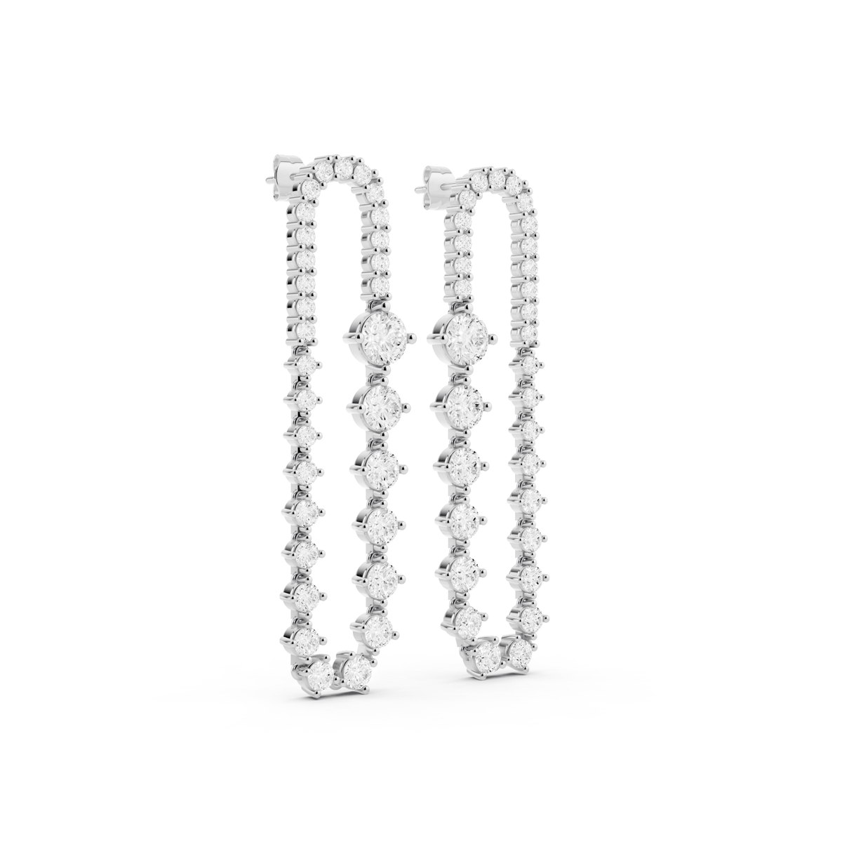 Statement Lab-Grown Diamond Drop Earrings
