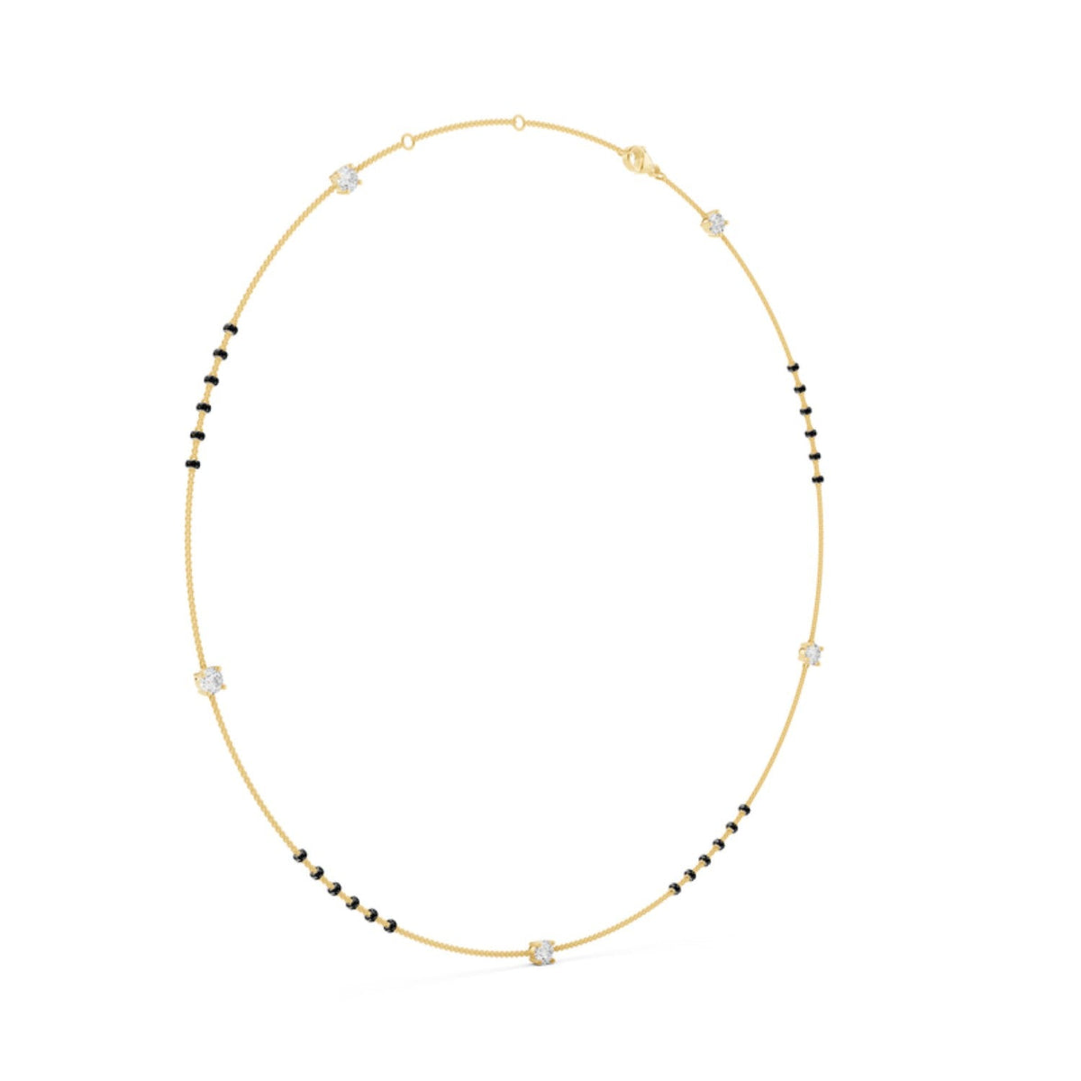 Long Station Diamond Mangalsutra