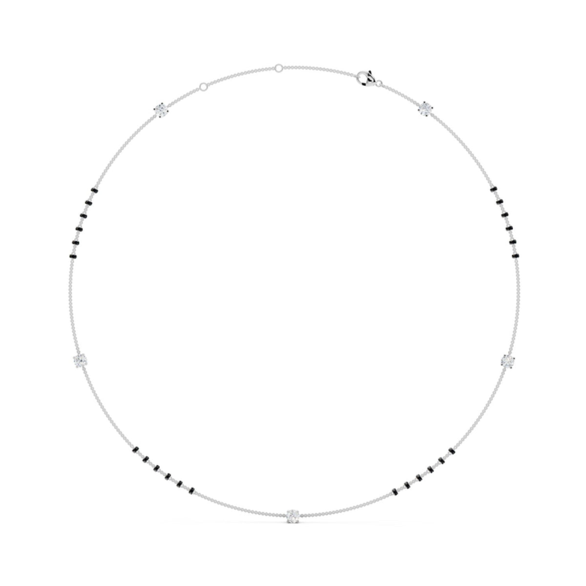 Long Station Diamond Mangalsutra