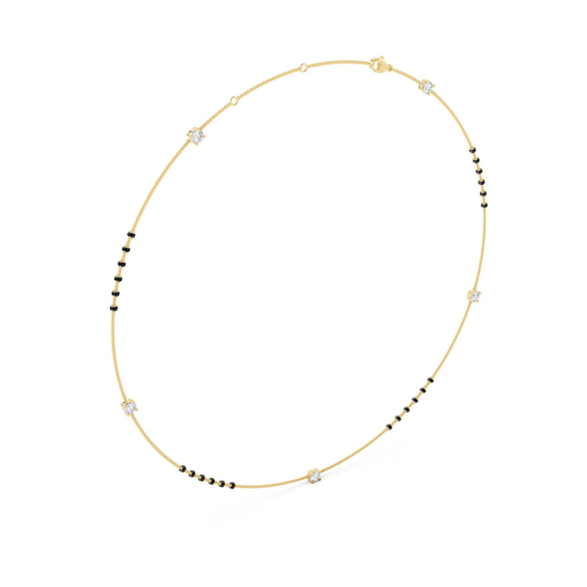 Long Station Diamond Mangalsutra