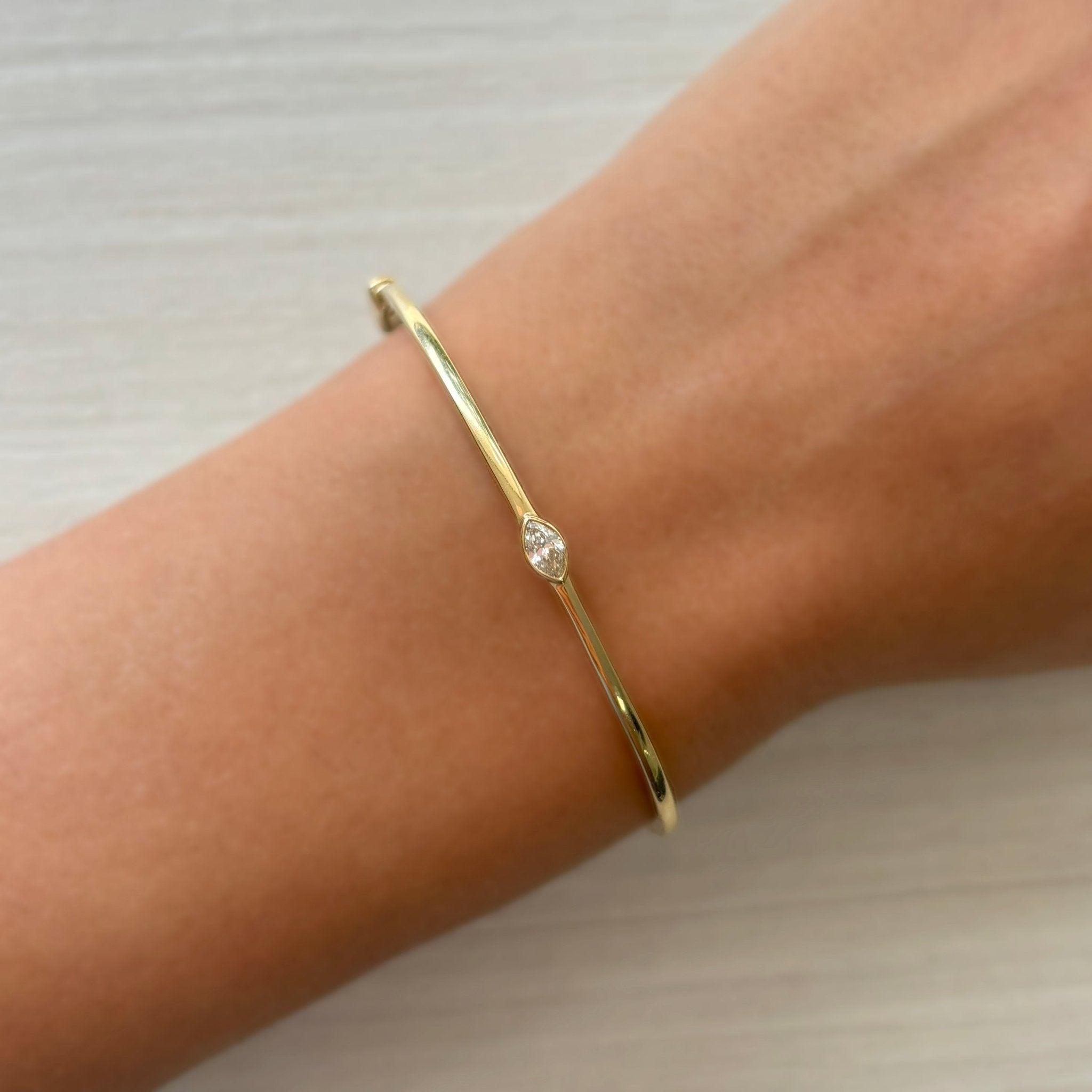 Marquise Diamond Bangle