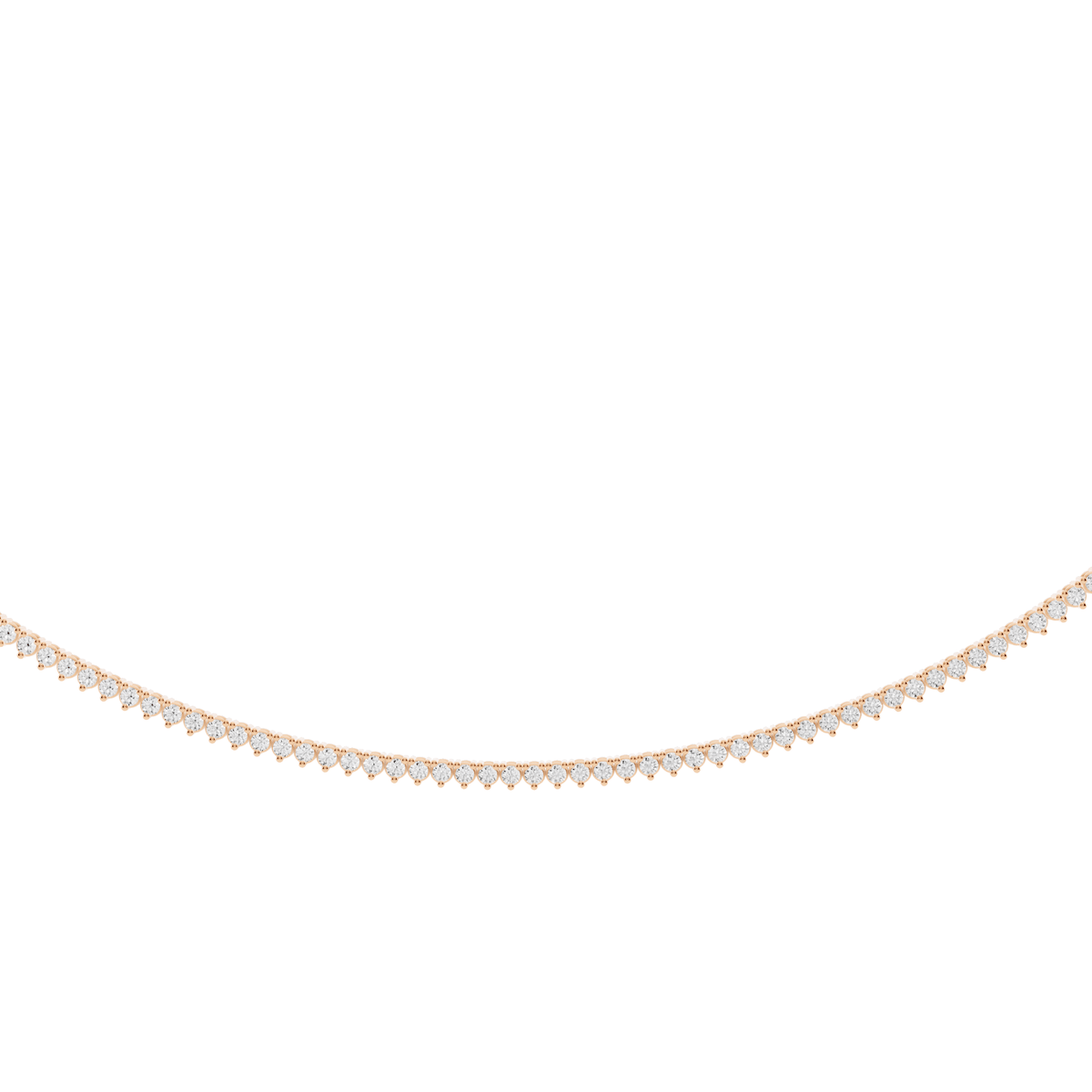 Minimalist Lab-Grown Diamond Tennis Necklace
