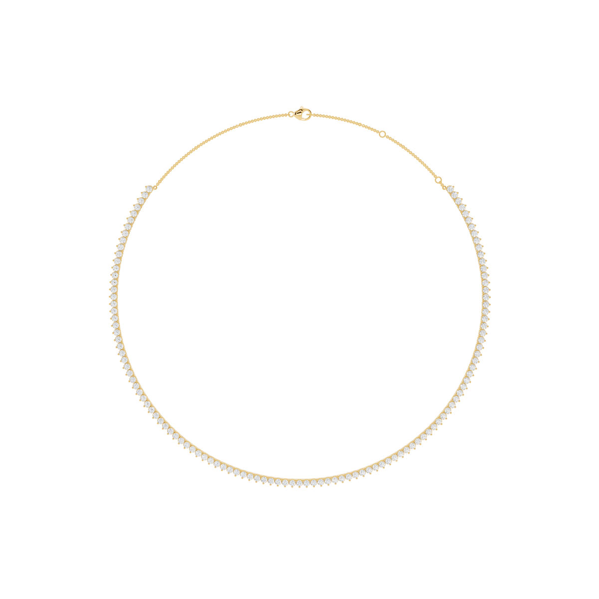 Minimalist Lab-Grown Diamond Tennis Necklace