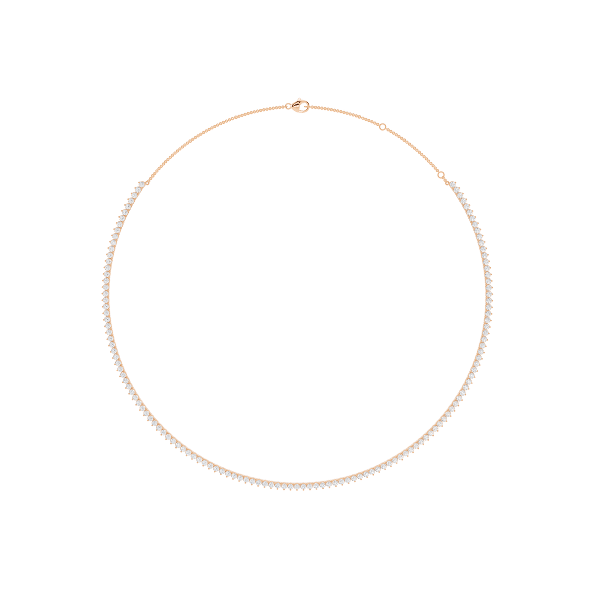 Minimalist Lab-Grown Diamond Tennis Necklace