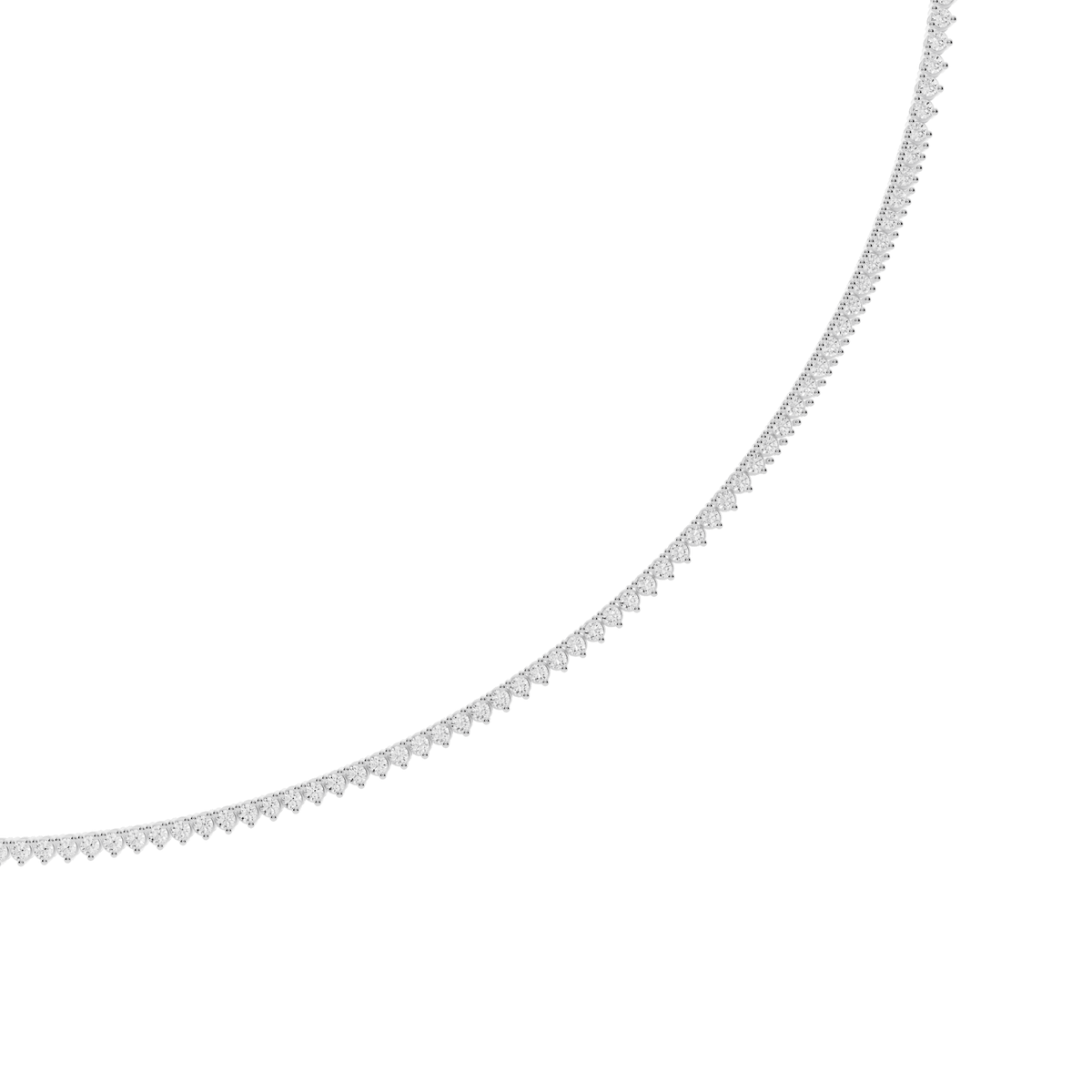 Minimalist Lab-Grown Diamond Tennis Necklace