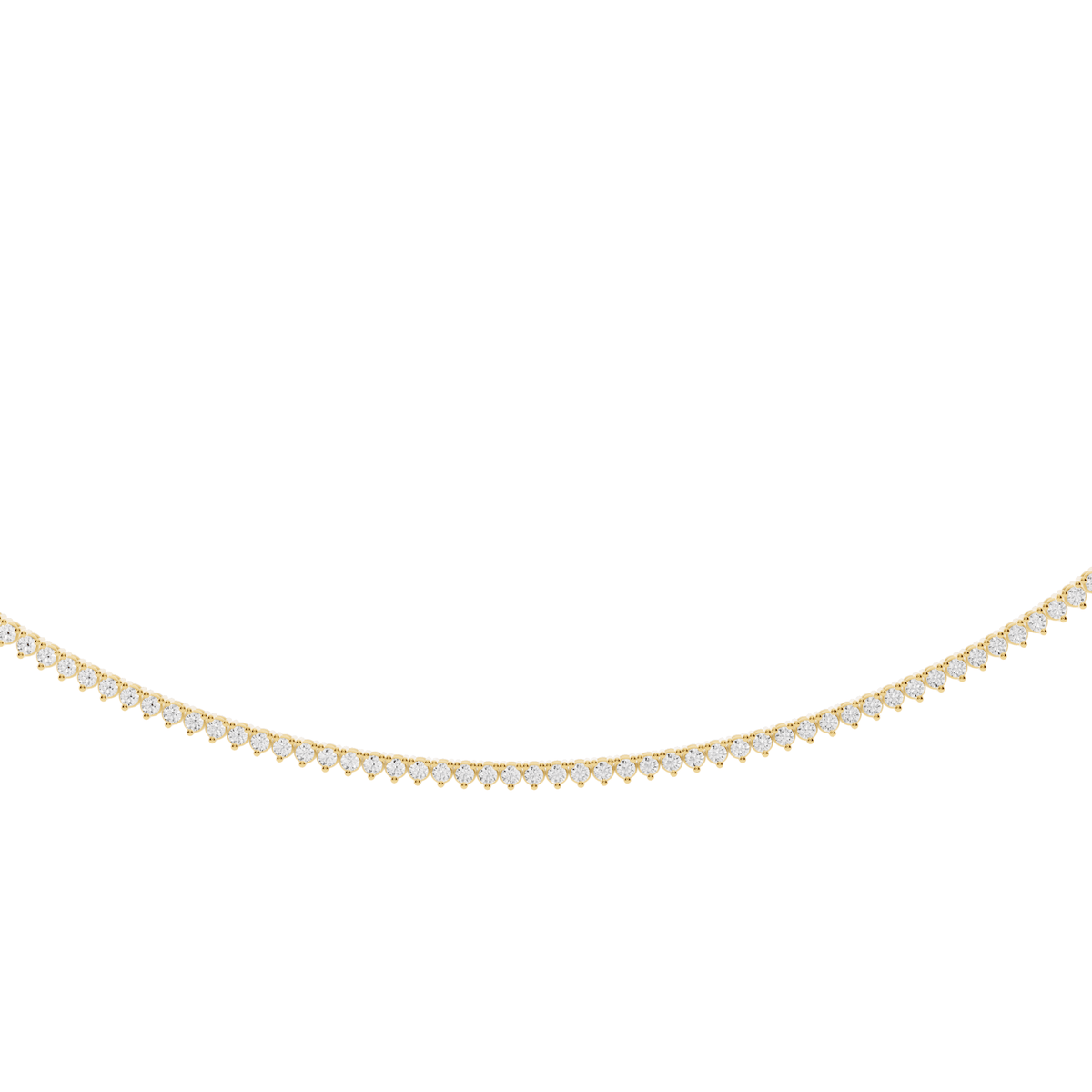 Minimalist Lab-Grown Diamond Tennis Necklace